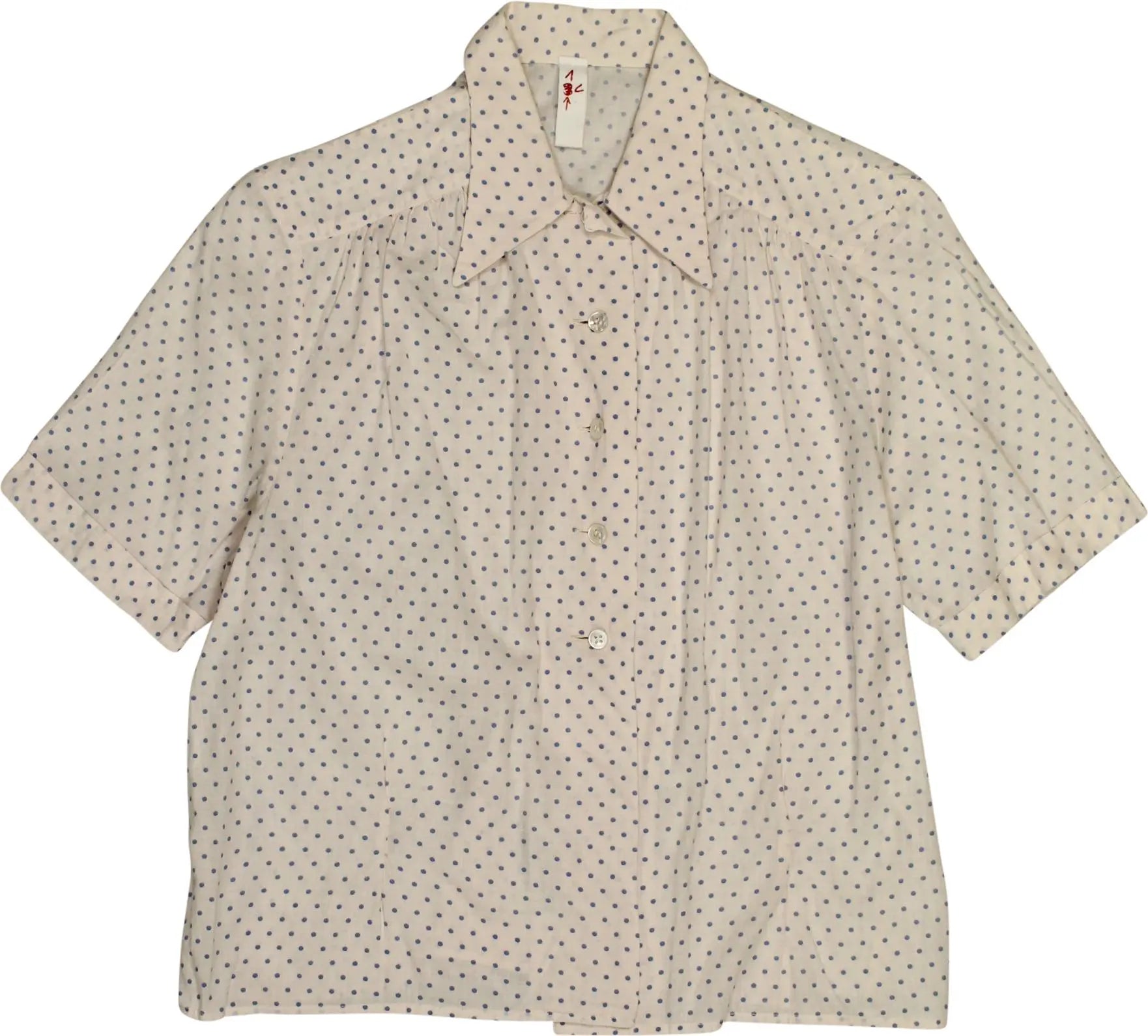 H.Reiser - Shirt with Small Polkadot Print- ThriftTale.com - Vintage and second handclothing