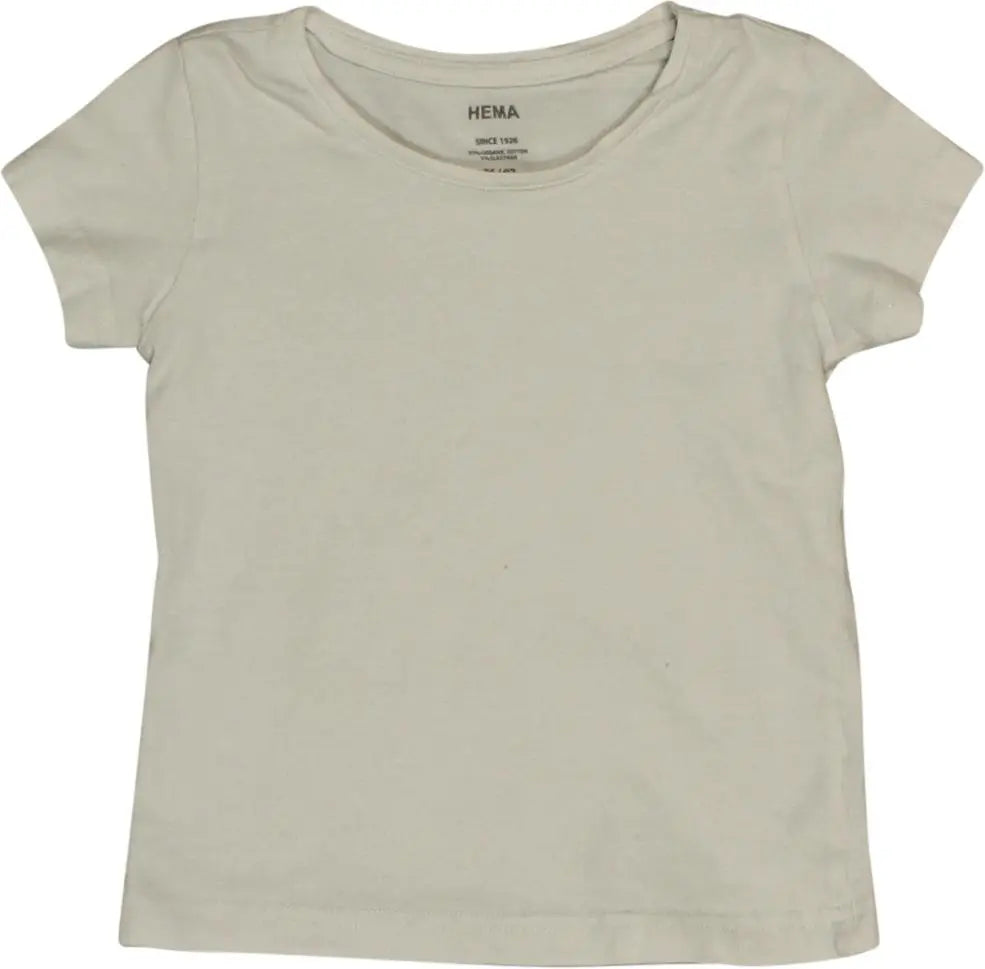 HEMA - White T-shirt- ThriftTale.com - Vintage and second handclothing