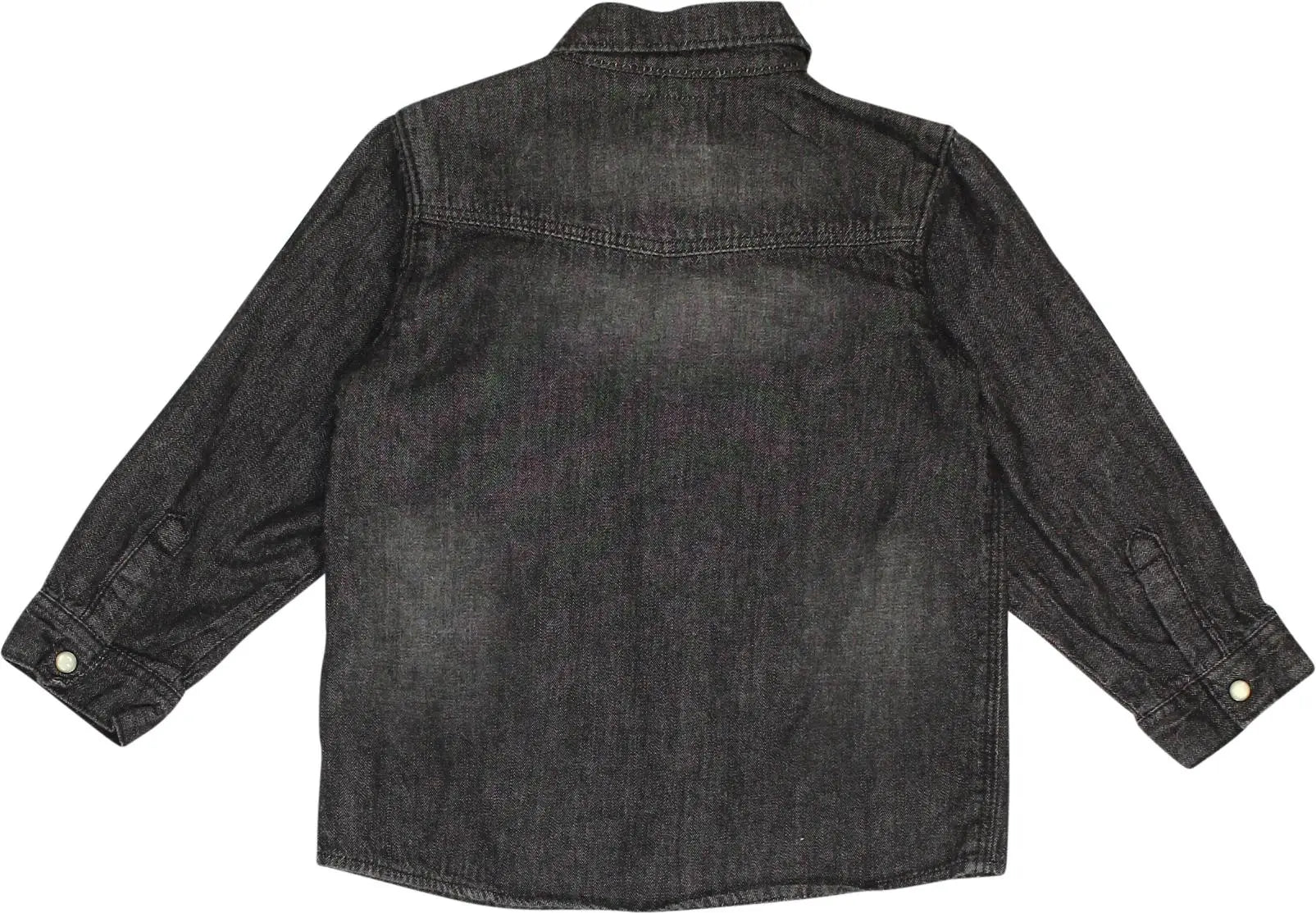 H&M - Black Denim Long Sleeve Shirt- ThriftTale.com - Vintage and second handclothing
