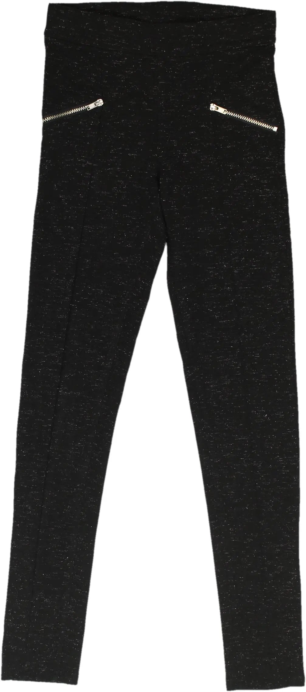 H&M - Black Legging with Glitter- ThriftTale.com - Vintage and second handclothing