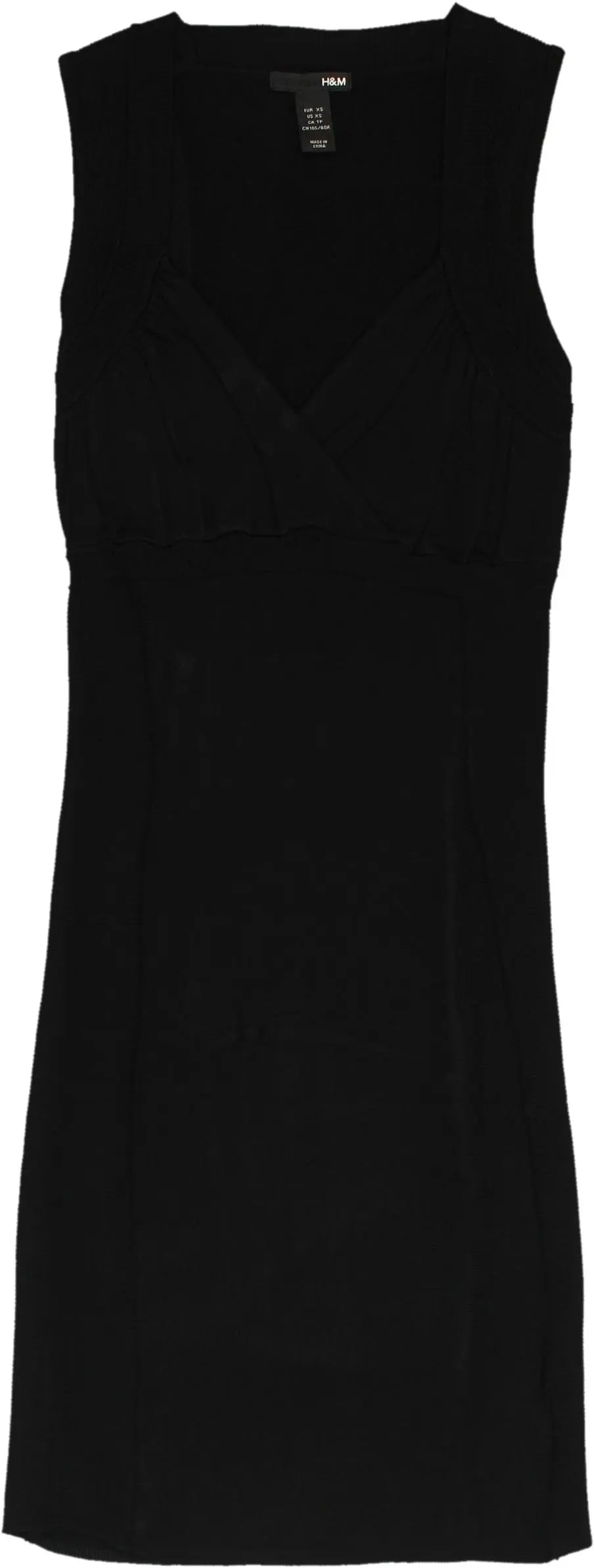 H&M - Black Mini Dress- ThriftTale.com - Vintage and second handclothing