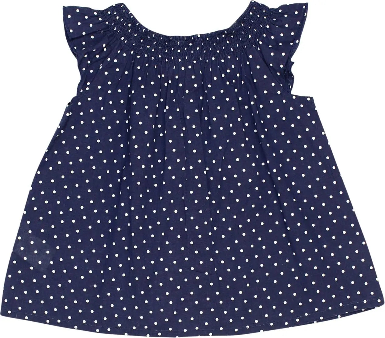 H&M - Blue Polkadot Dress- ThriftTale.com - Vintage and second handclothing