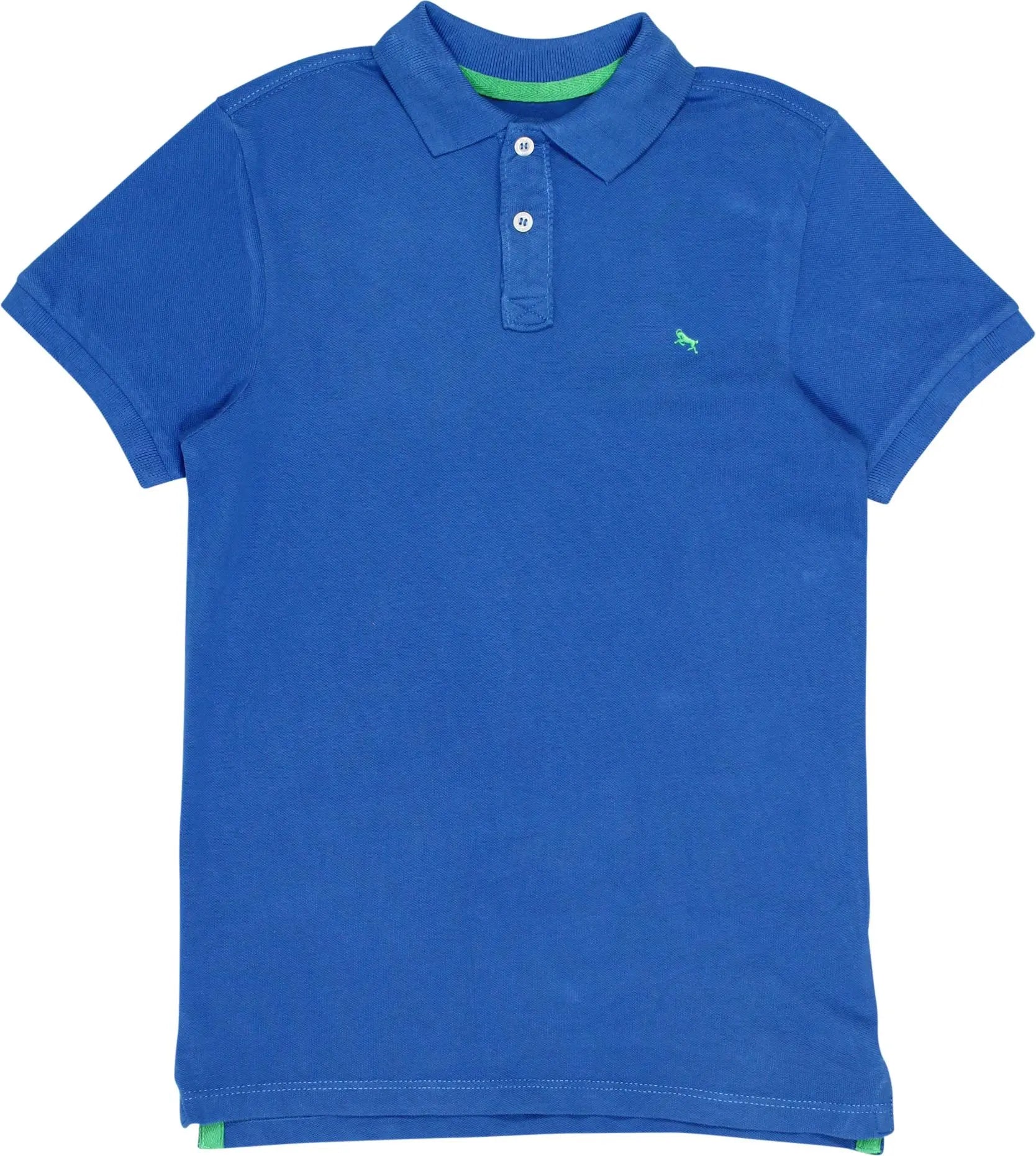 H&M - Blue Polo Shirt- ThriftTale.com - Vintage and second handclothing