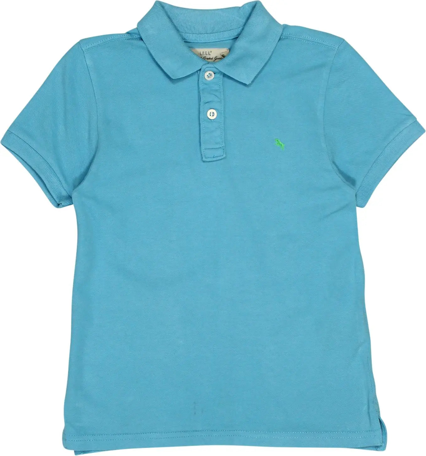 H&M - Blue Polo Shirt- ThriftTale.com - Vintage and second handclothing