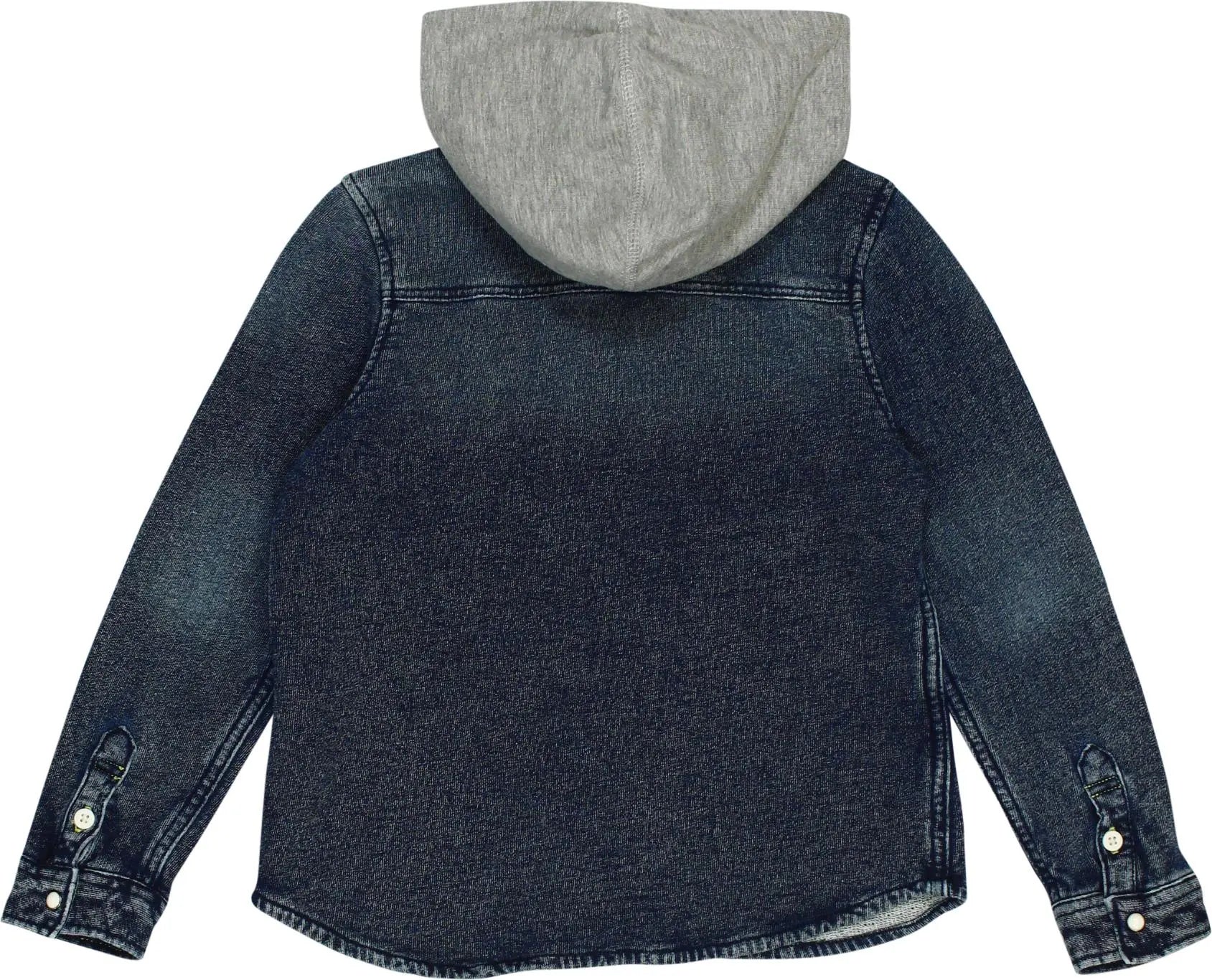 H&M - Denim Look Hoodie- ThriftTale.com - Vintage and second handclothing