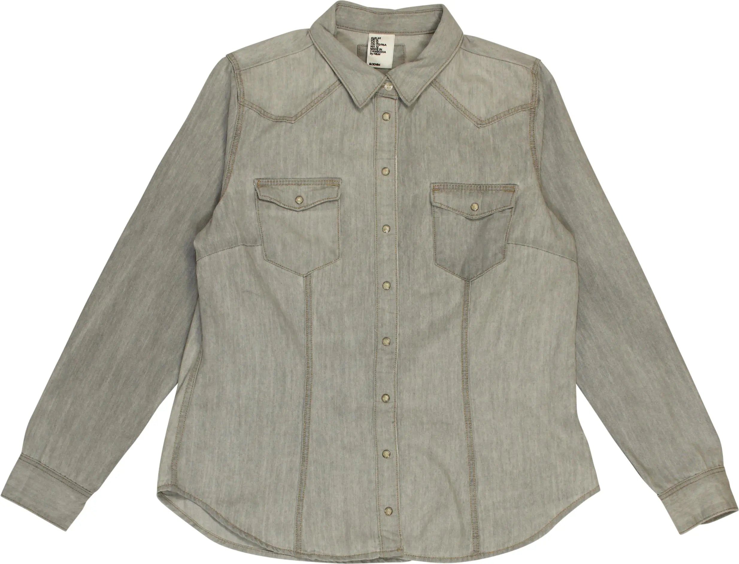 H&M - Denim Shirt- ThriftTale.com - Vintage and second handclothing