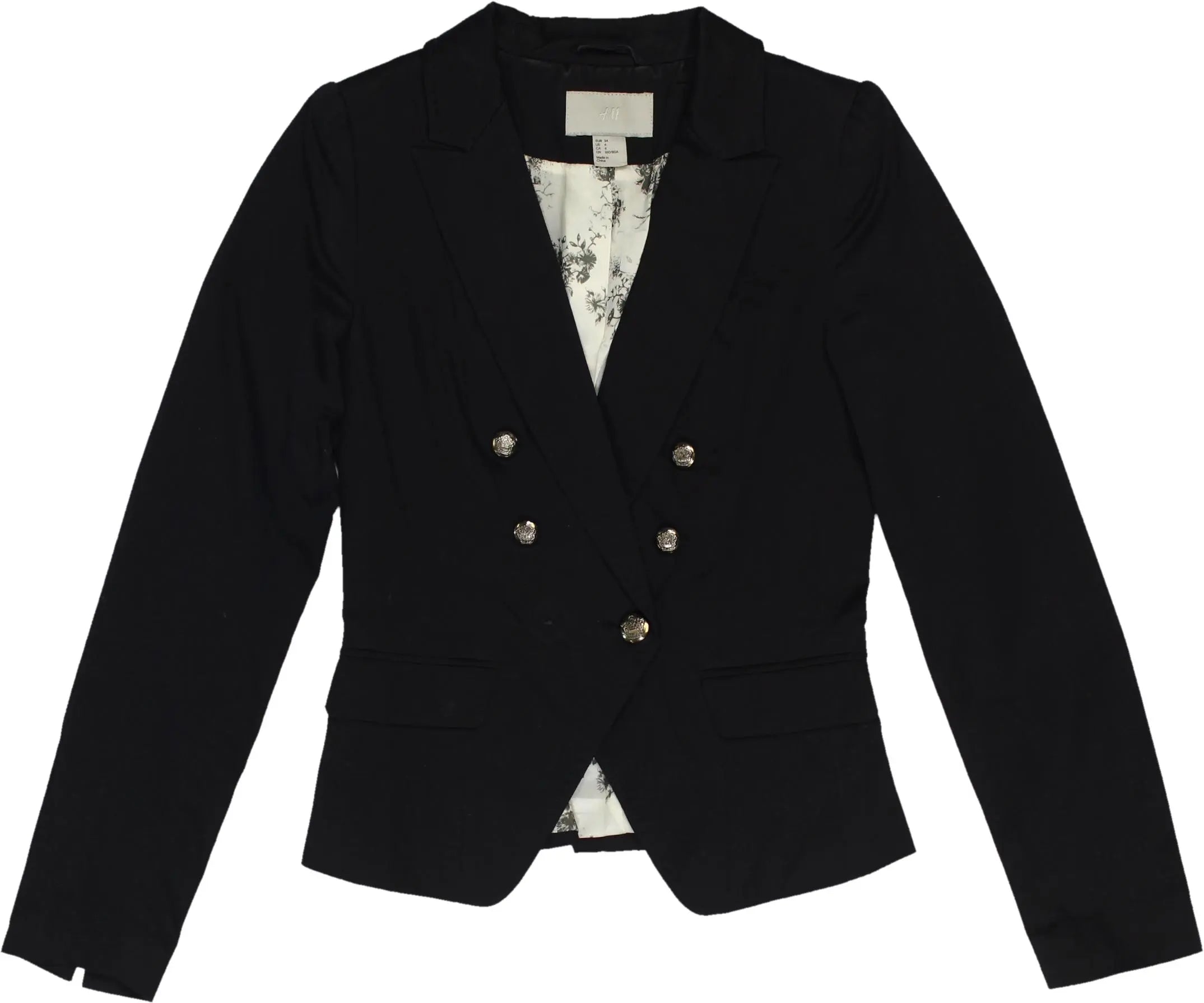 H&M - Double Breasted Blazer- ThriftTale.com - Vintage and second handclothing