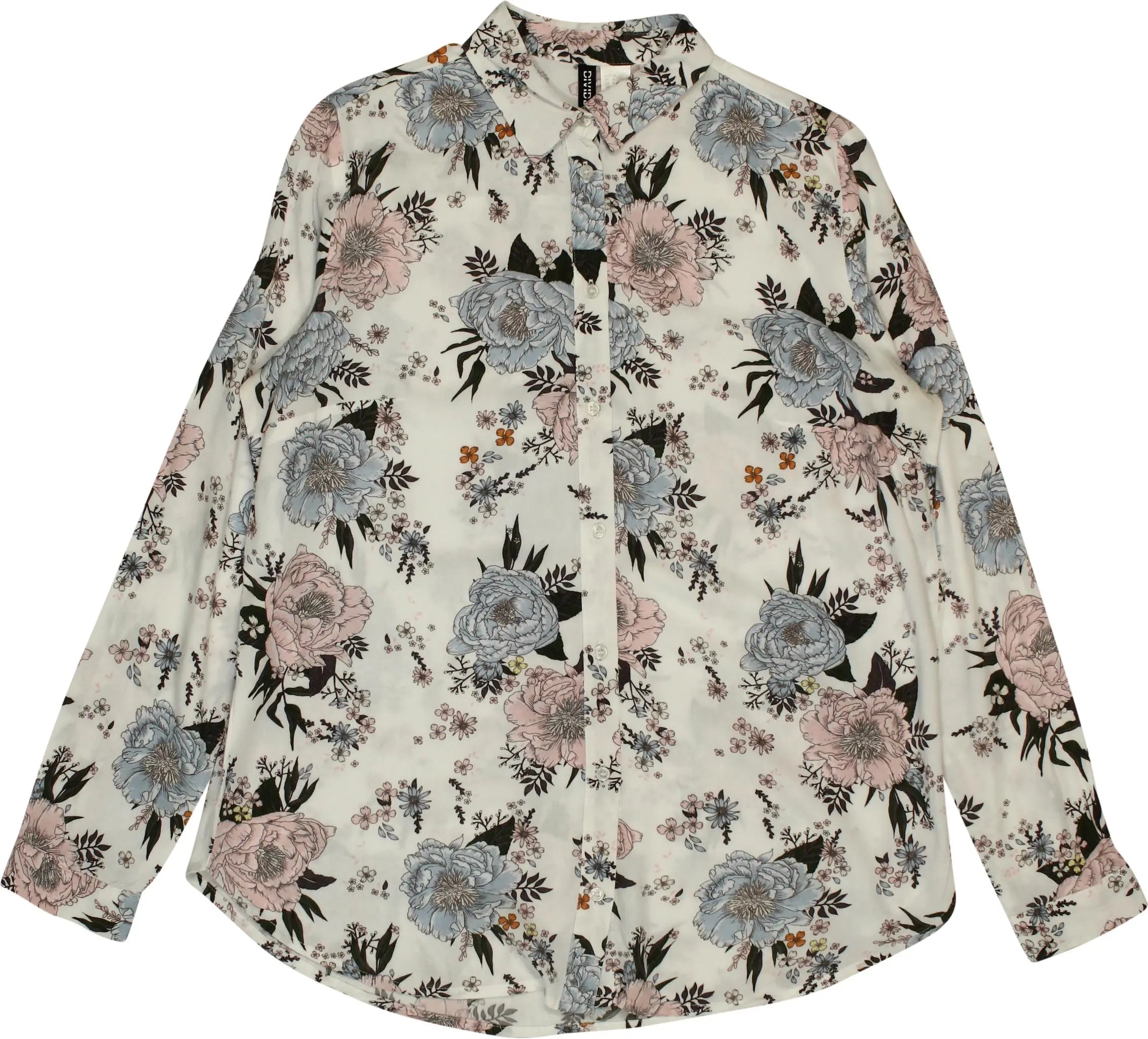 H&M - Floral Blouse- ThriftTale.com - Vintage and second handclothing