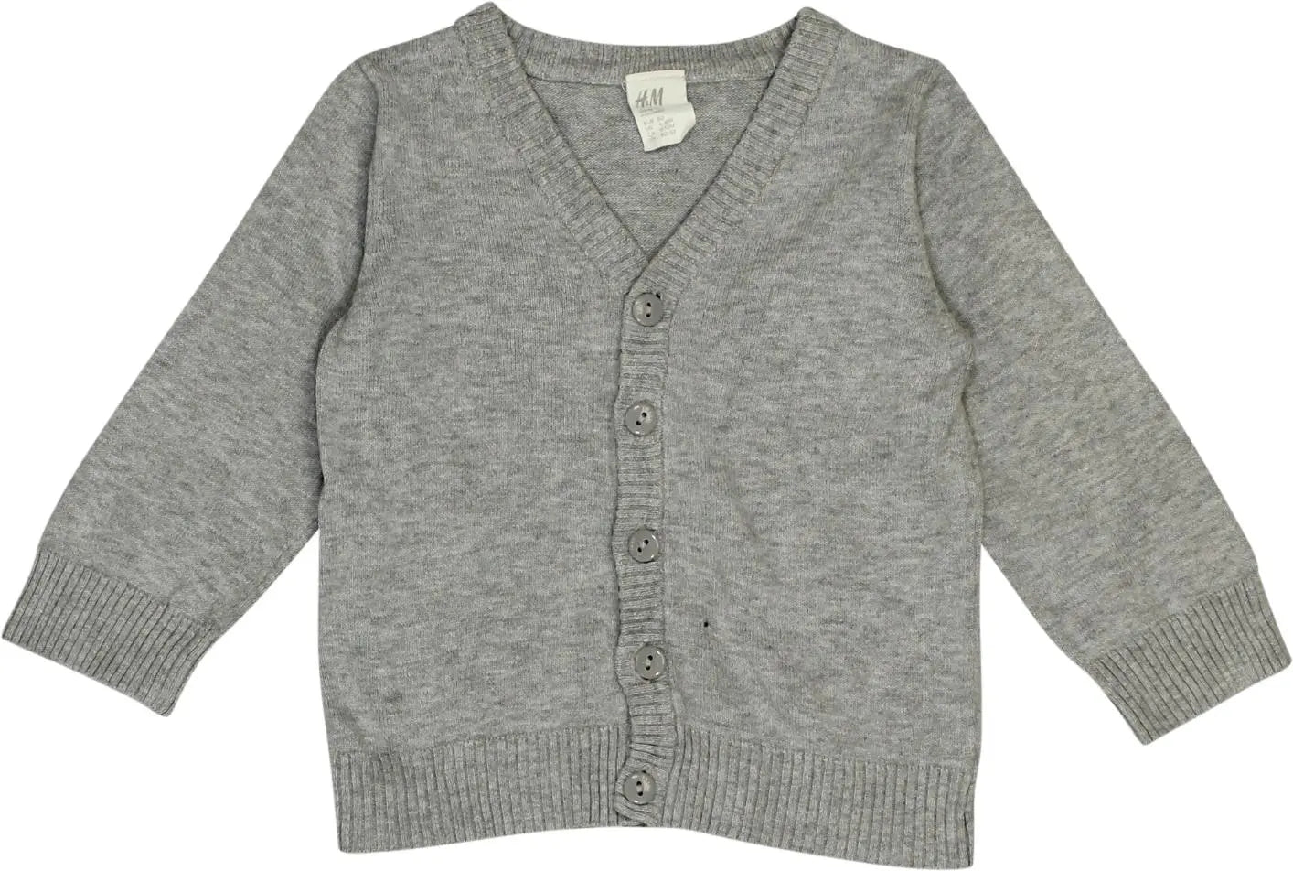 H&M - Grey Cardigan- ThriftTale.com - Vintage and second handclothing