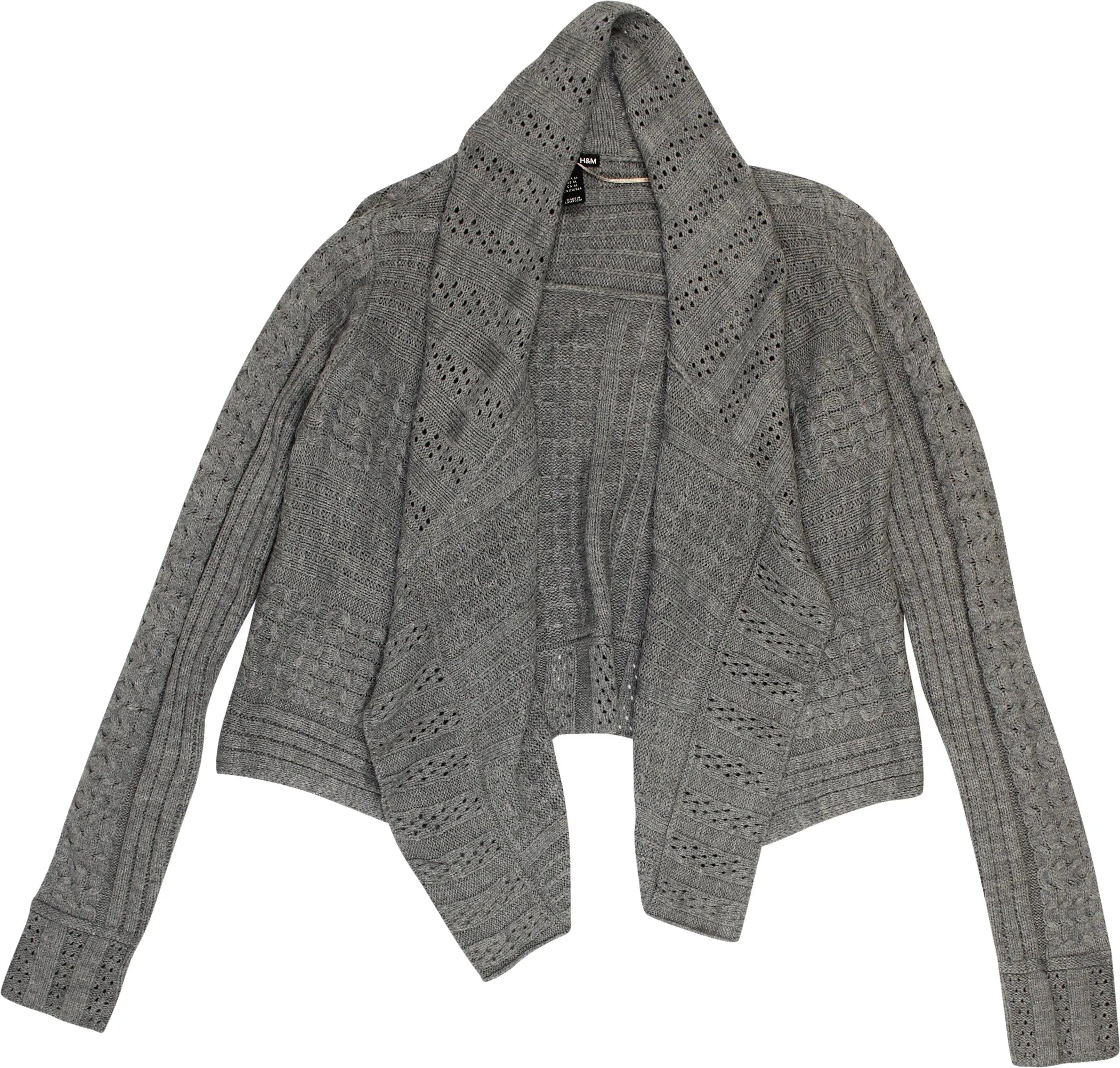 H&M - Knitted Draped Cardigan- ThriftTale.com - Vintage and second handclothing