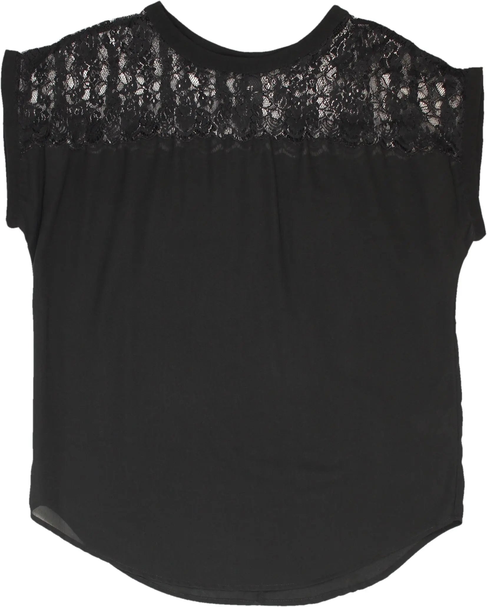 H&M - Lace Short Sleeve Top- ThriftTale.com - Vintage and second handclothing