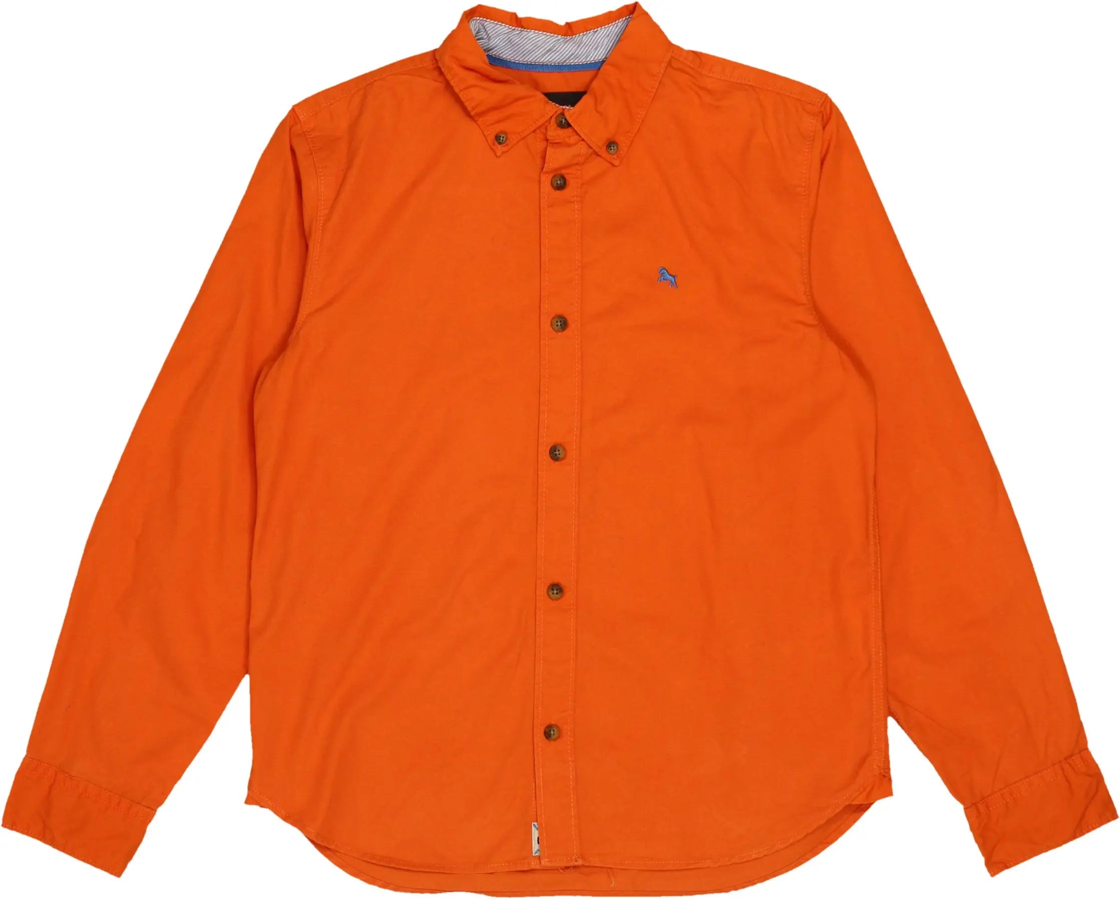 H&M - Orange Long Sleeve Shirt- ThriftTale.com - Vintage and second handclothing
