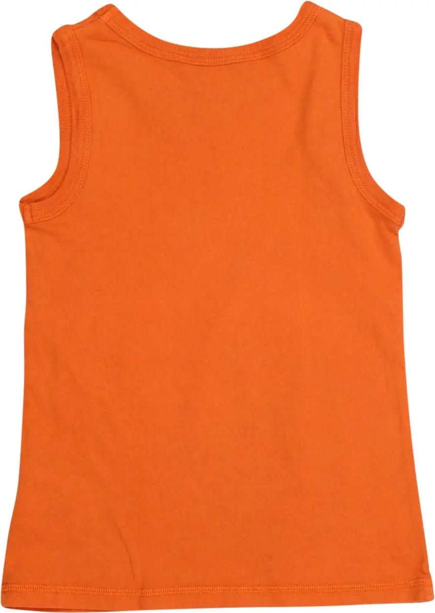 H&M - Orange Singlet- ThriftTale.com - Vintage and second handclothing