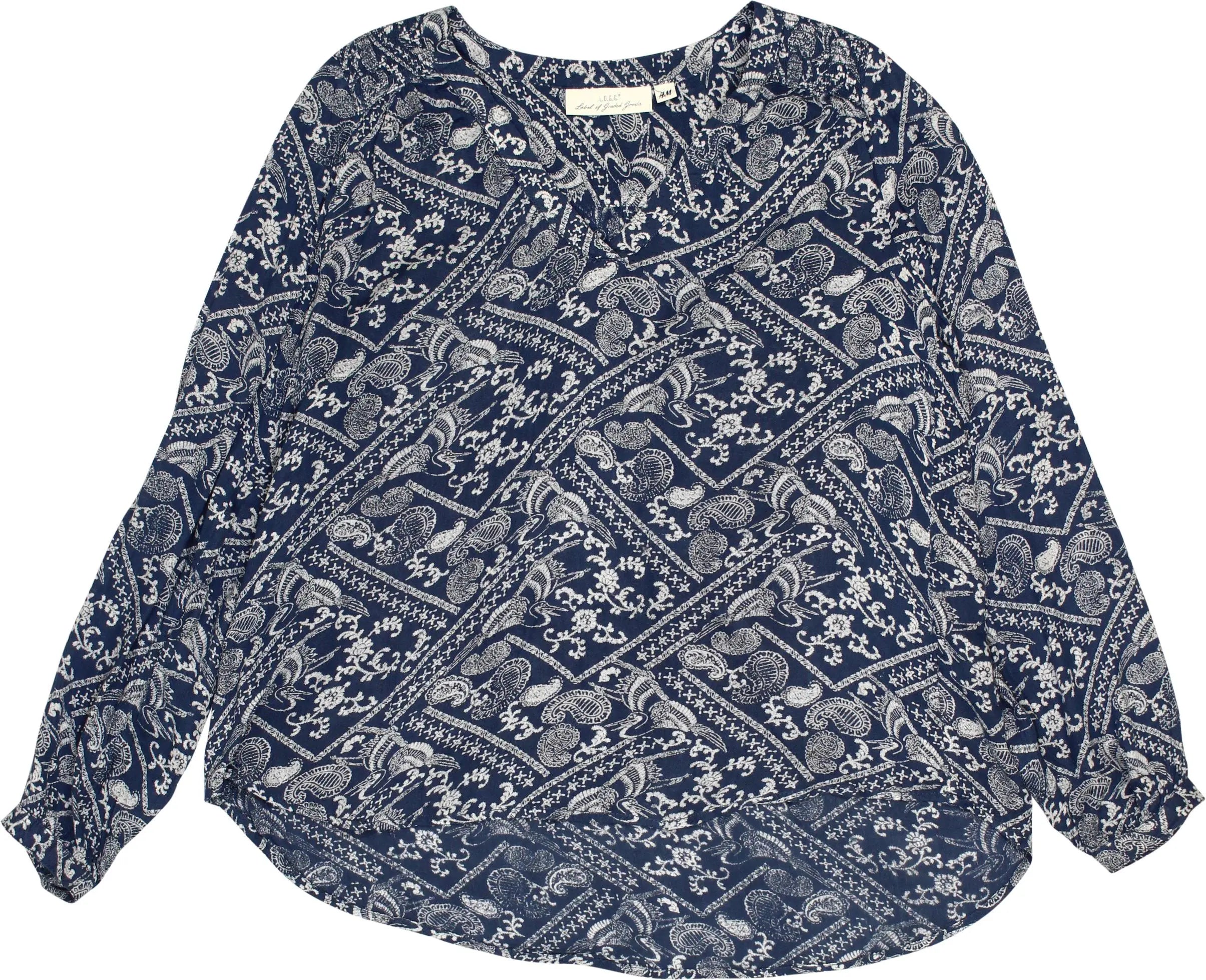H&M - Paisley Long Sleeve Top- ThriftTale.com - Vintage and second handclothing