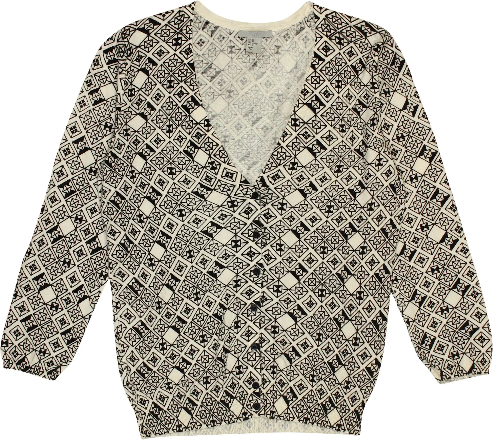 H&M - Patterned Cardigan by H&M- ThriftTale.com - Vintage and second handclothing