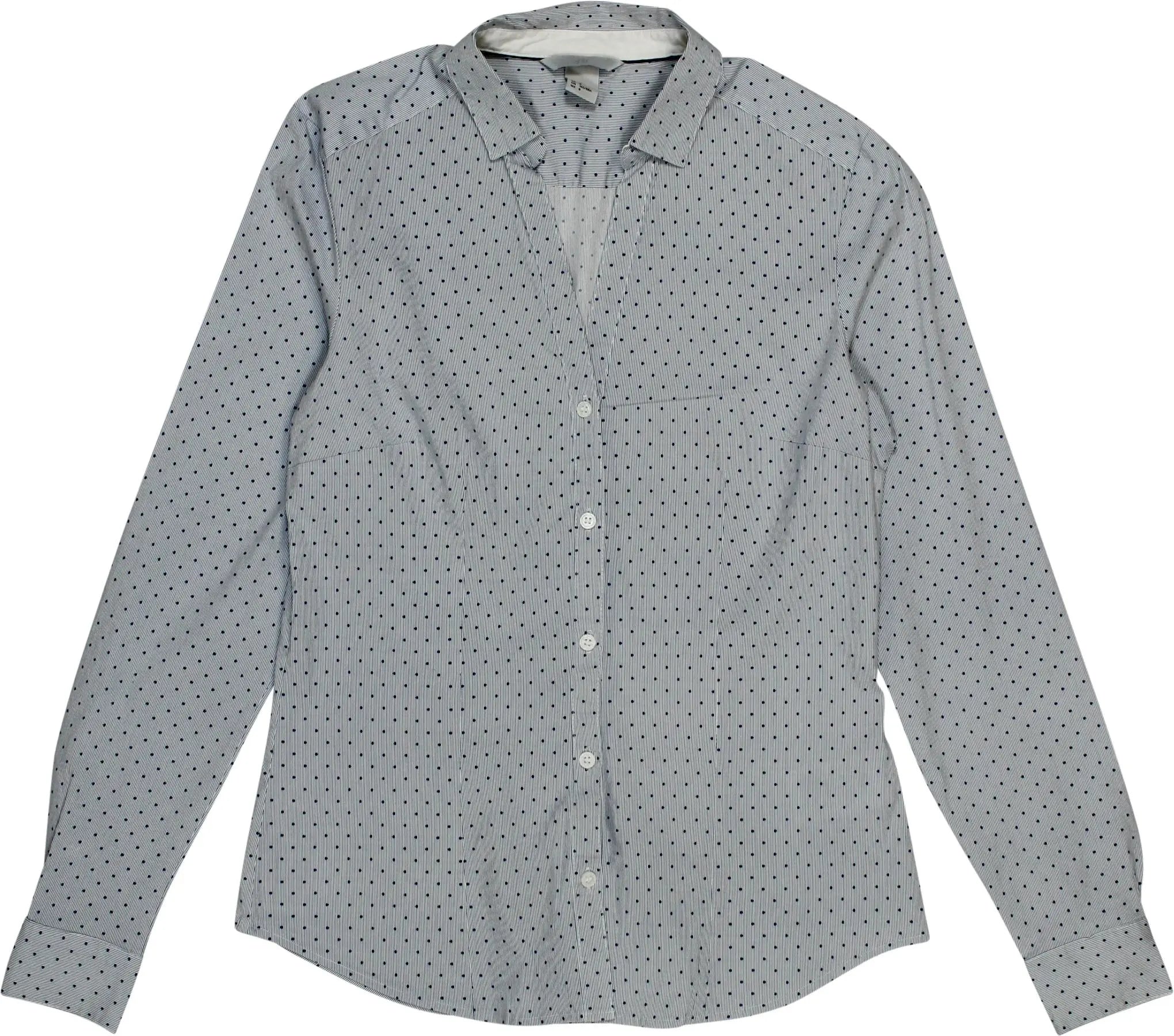 H&M - Polka Dot Blouse- ThriftTale.com - Vintage and second handclothing