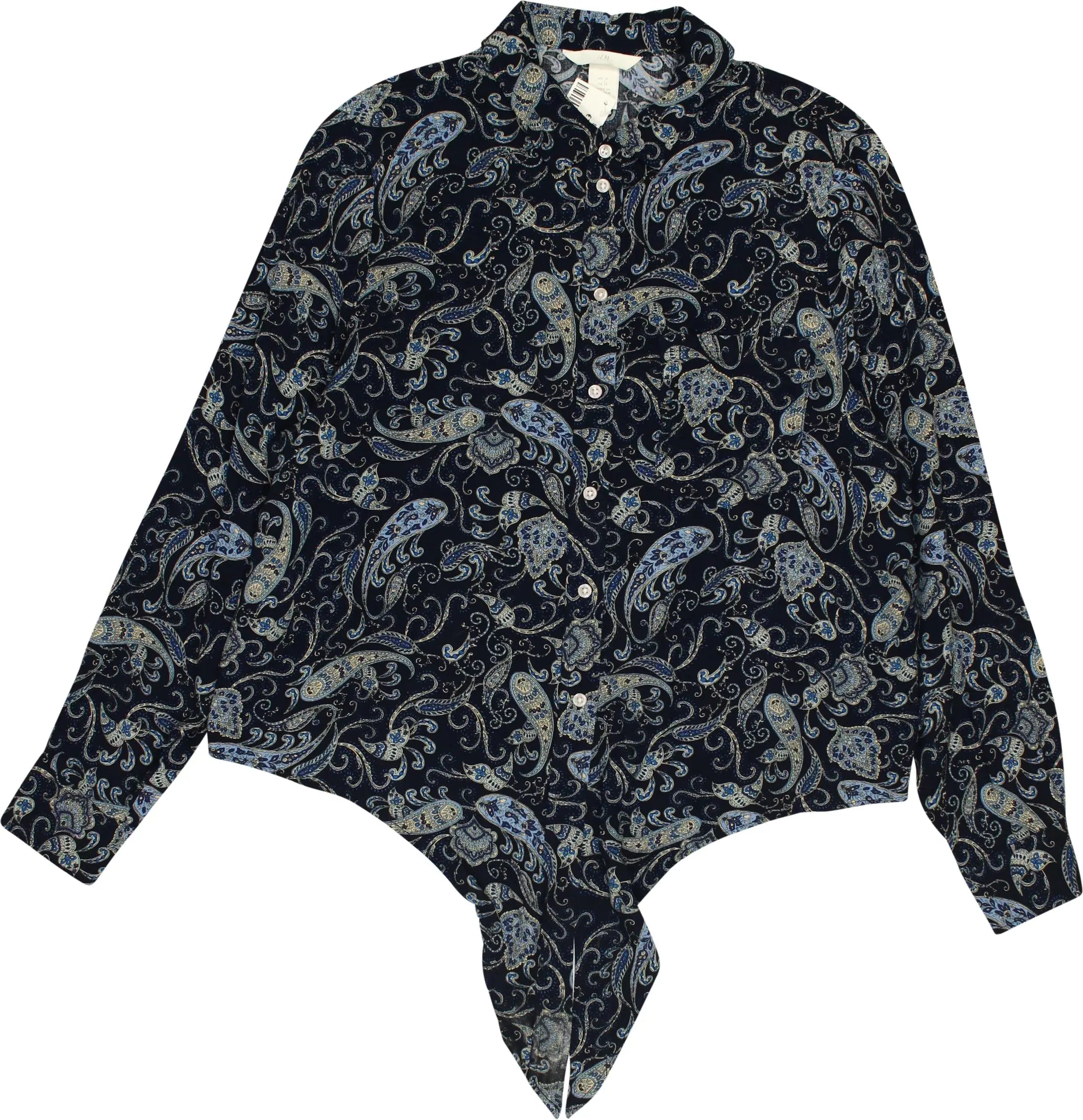 H&M - Shirt with Paisley Print- ThriftTale.com - Vintage and second handclothing