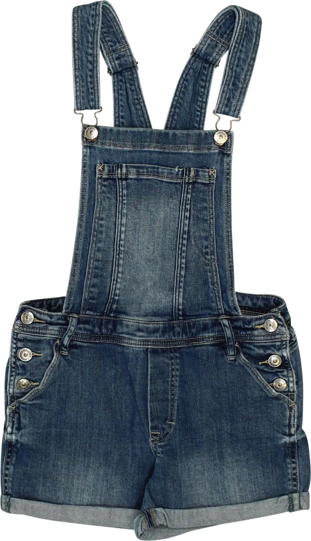 H&M - Short Denim Overall- ThriftTale.com - Vintage and second handclothing