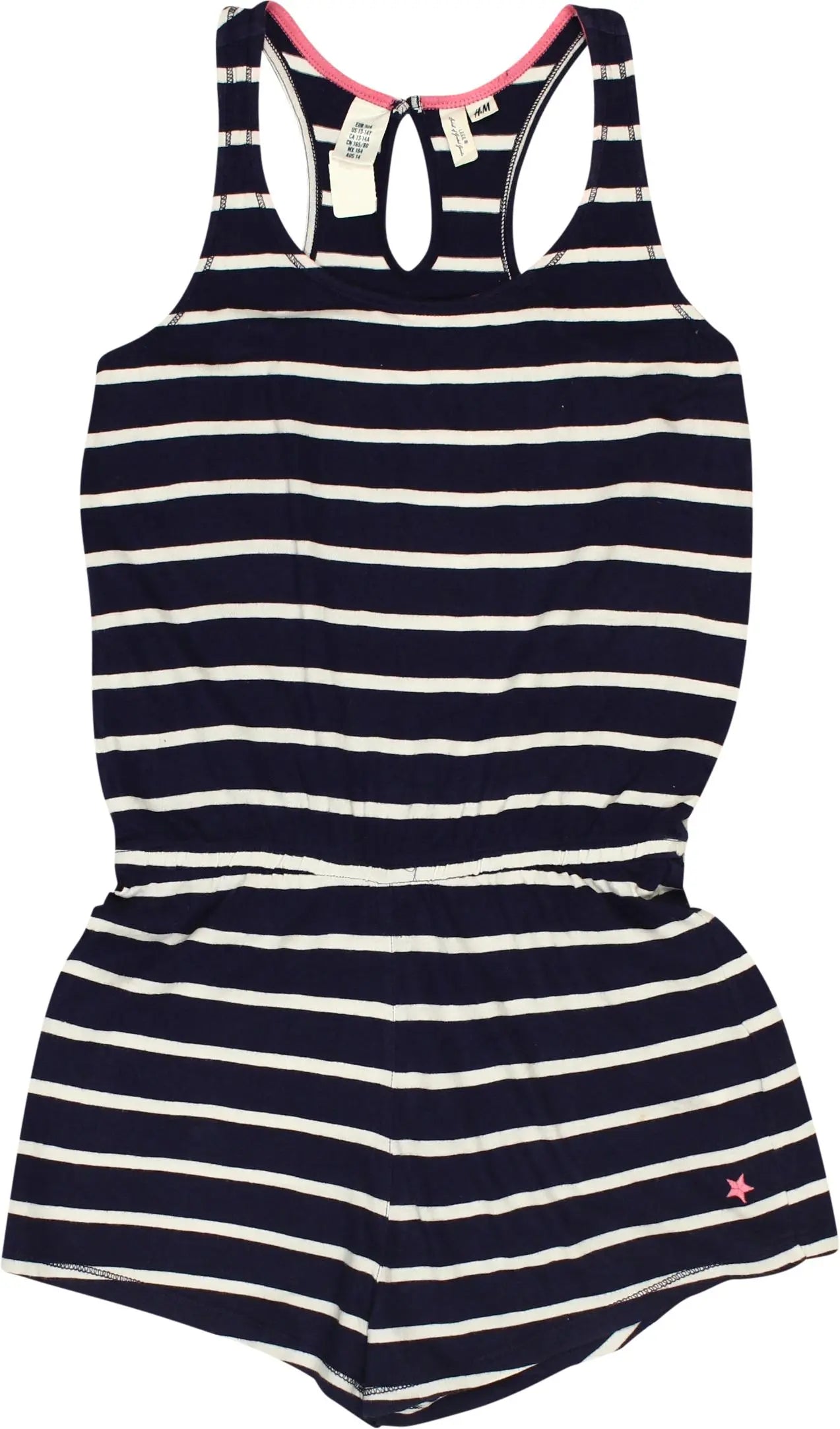 H&M - Striped Playsuit- ThriftTale.com - Vintage and second handclothing