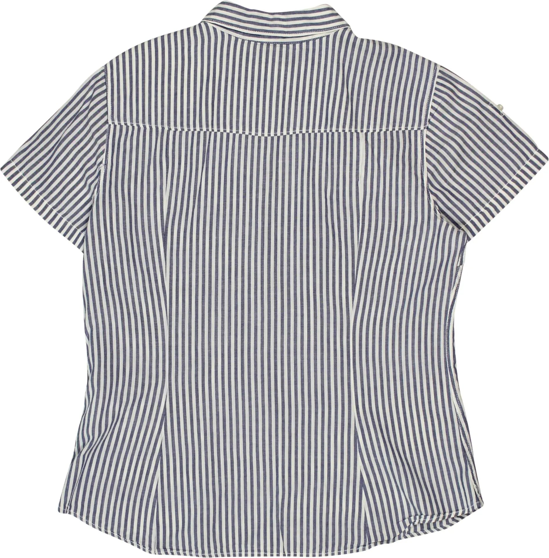 H&M - Striped Short Sleeve Blouse- ThriftTale.com - Vintage and second handclothing