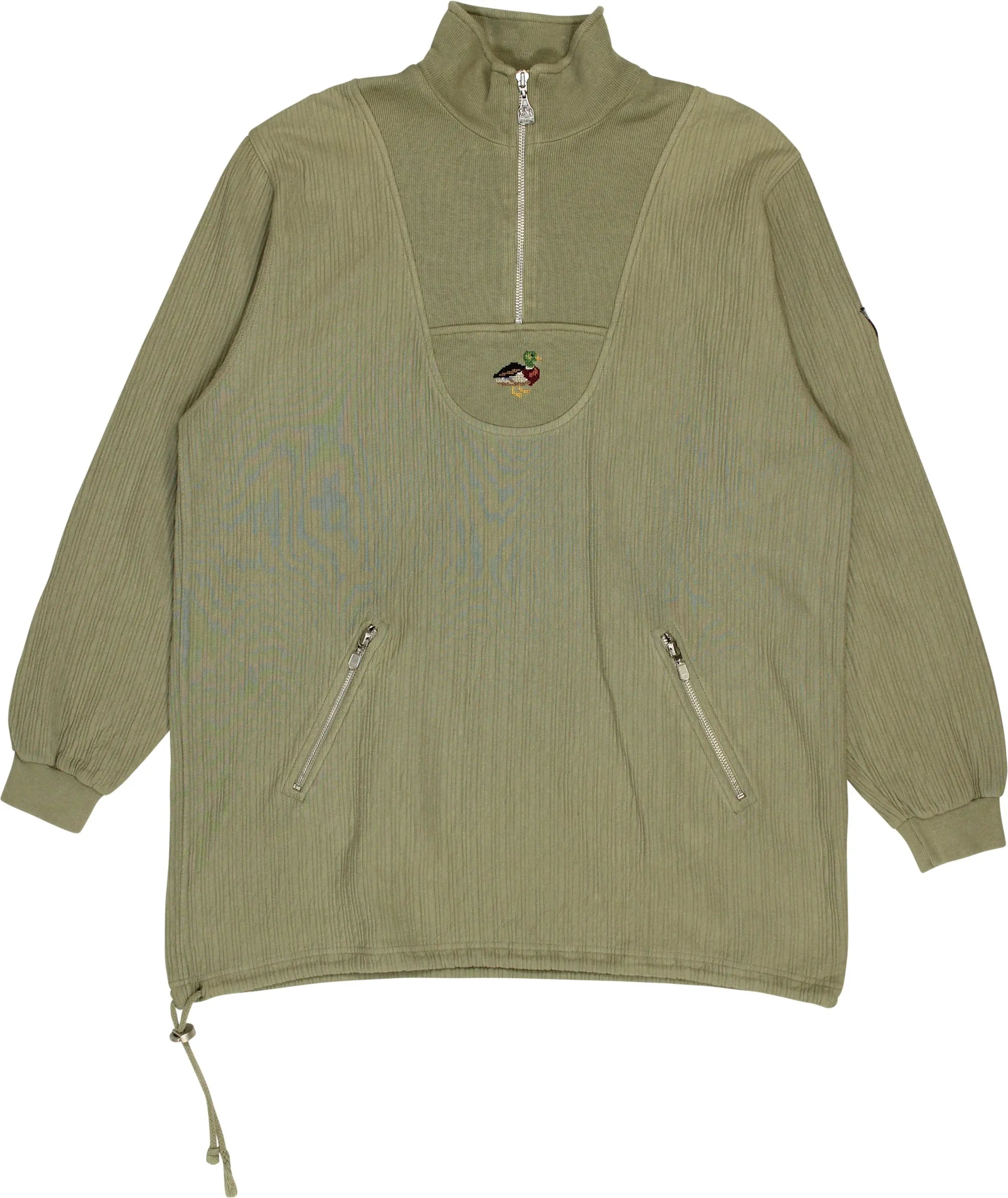Hammerschmid - 90s Green Quarter Zip Sweater- ThriftTale.com - Vintage and second handclothing
