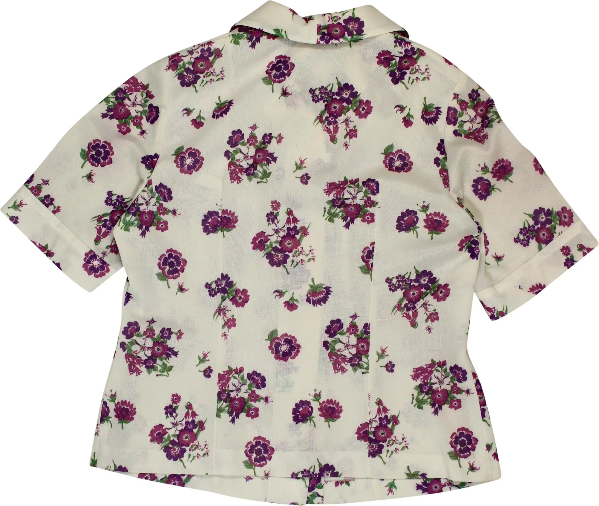 Handmade - 60s Floral Blouse- ThriftTale.com - Vintage and second handclothing