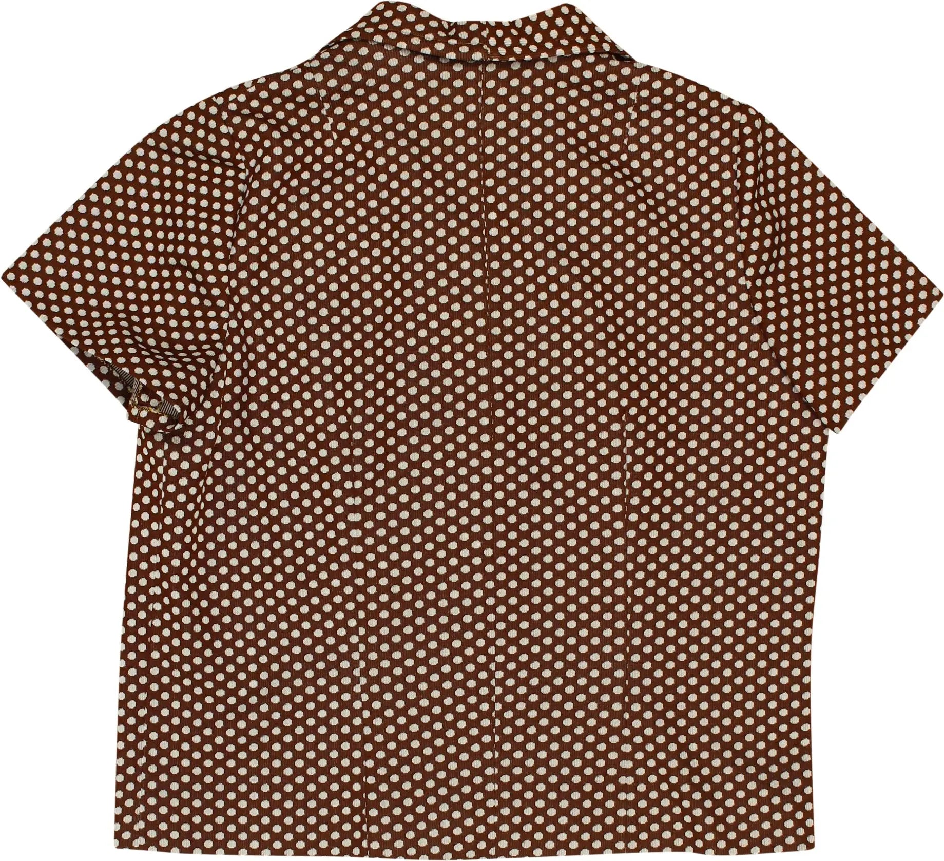 Handmade - 60s Polka Dot Blouse- ThriftTale.com - Vintage and second handclothing
