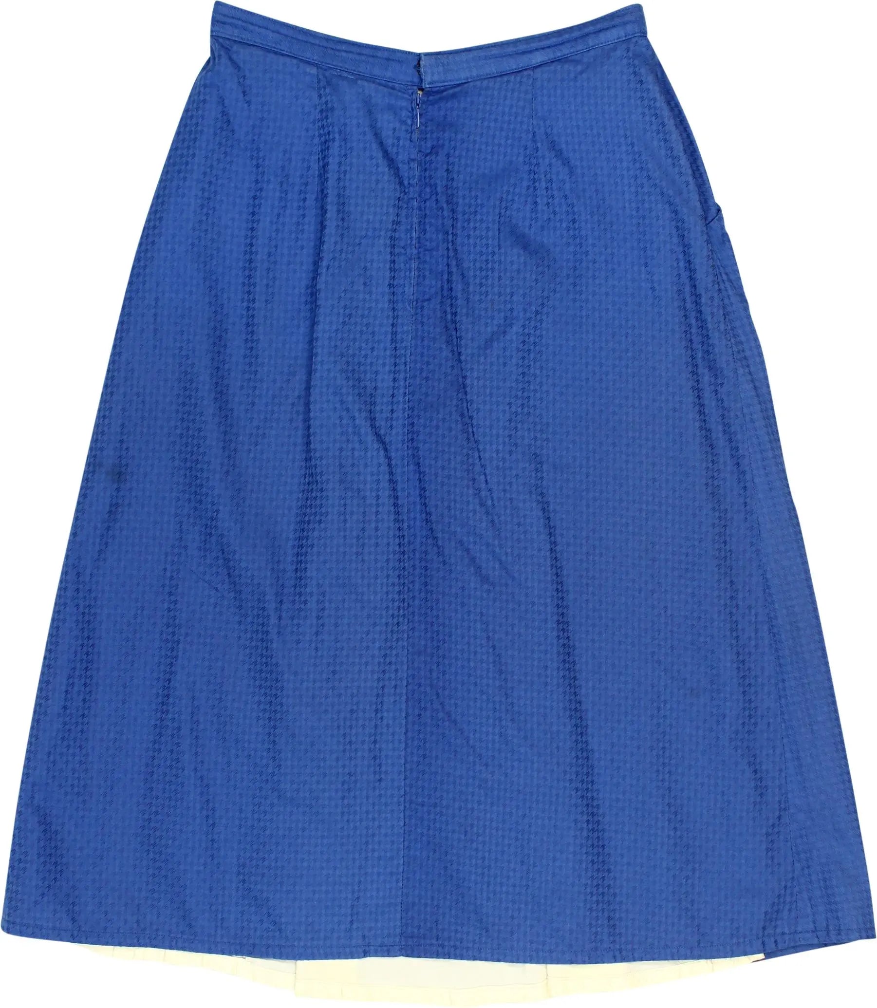 Handmade - 70s Blue Pleated Skirt- ThriftTale.com - Vintage and second handclothing