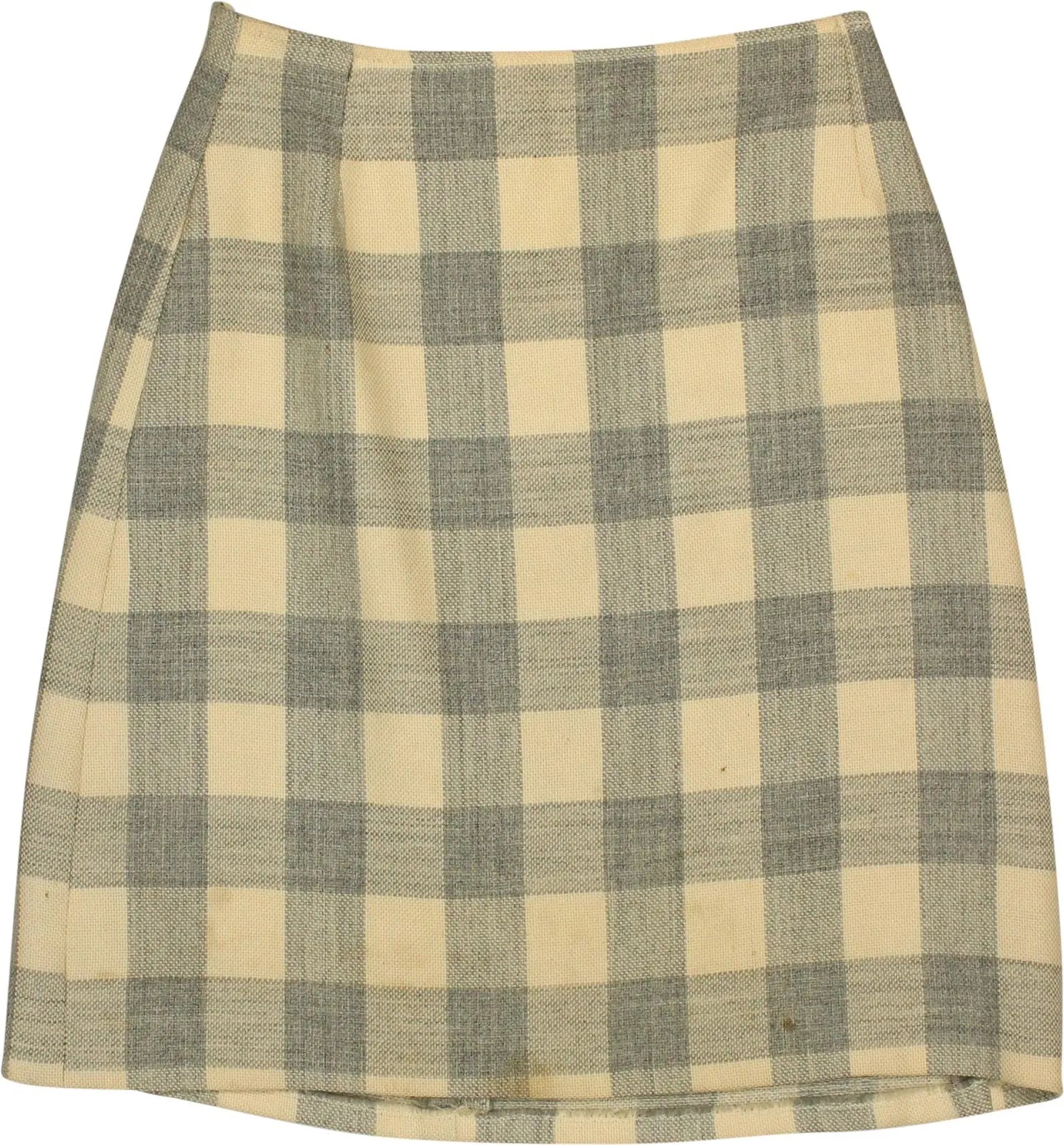 Handmade - 70s Checked Skirt- ThriftTale.com - Vintage and second handclothing