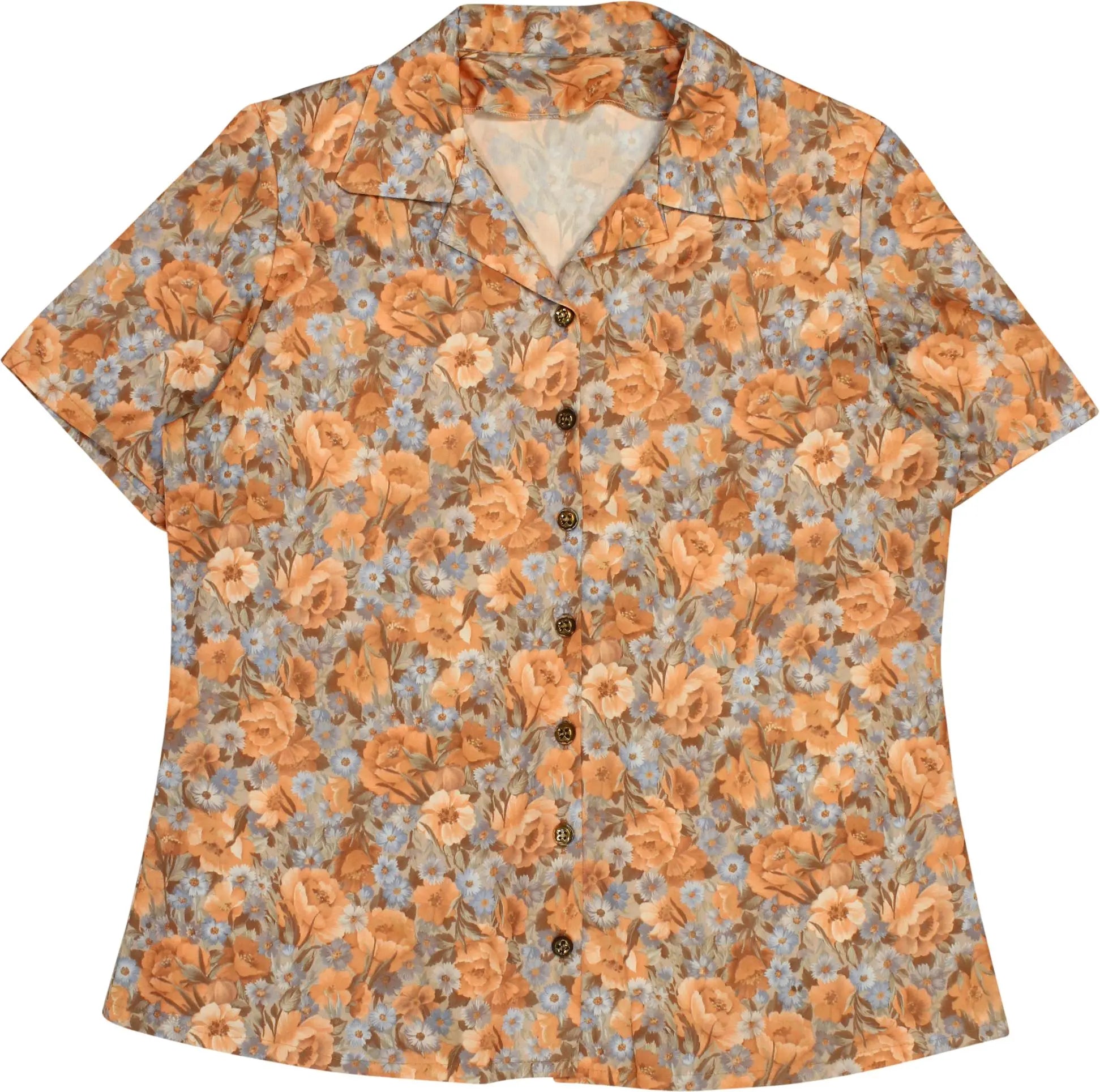 Handmade - 70s Floral Blouse- ThriftTale.com - Vintage and second handclothing