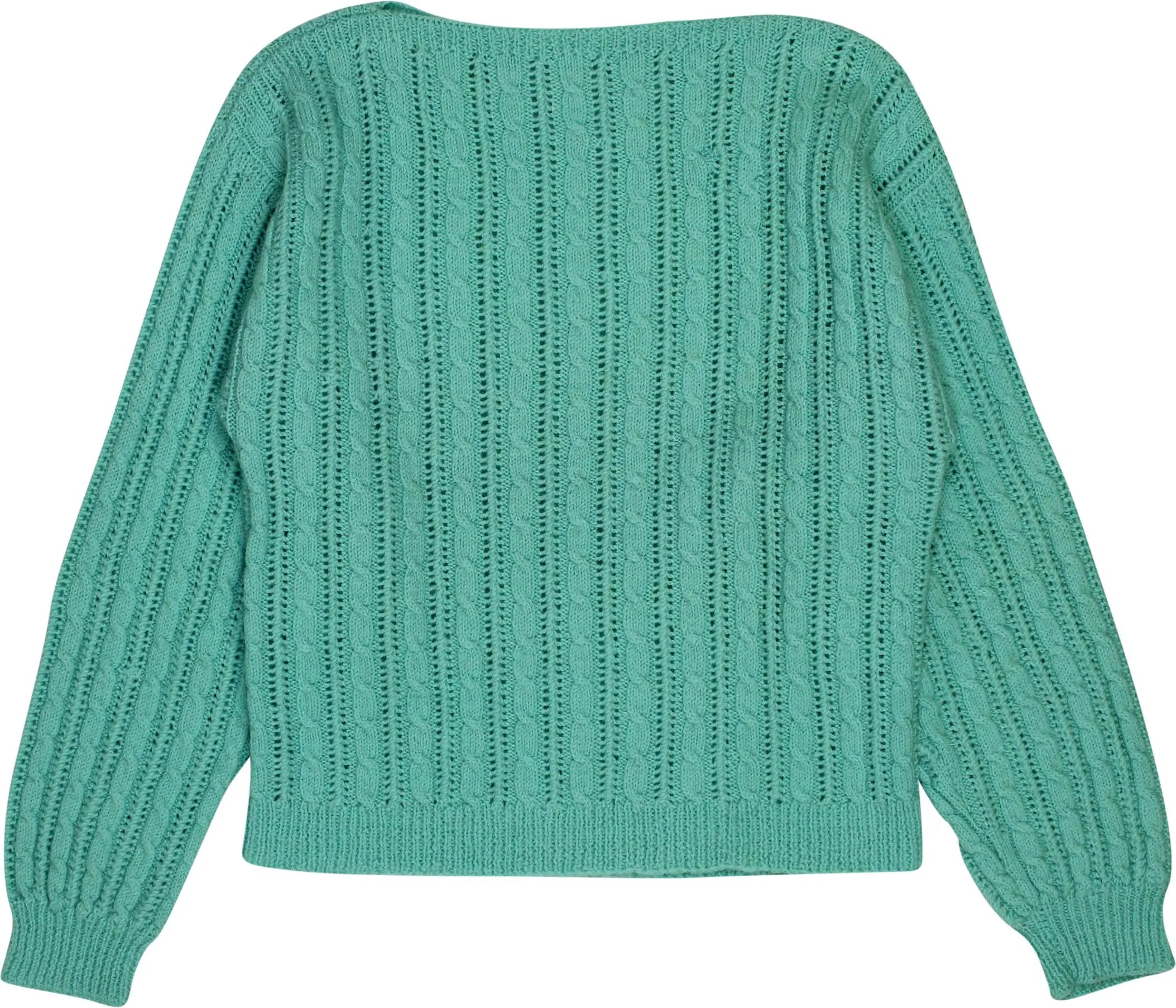 Handmade - 80s Cable Knit Jumper- ThriftTale.com - Vintage and second handclothing