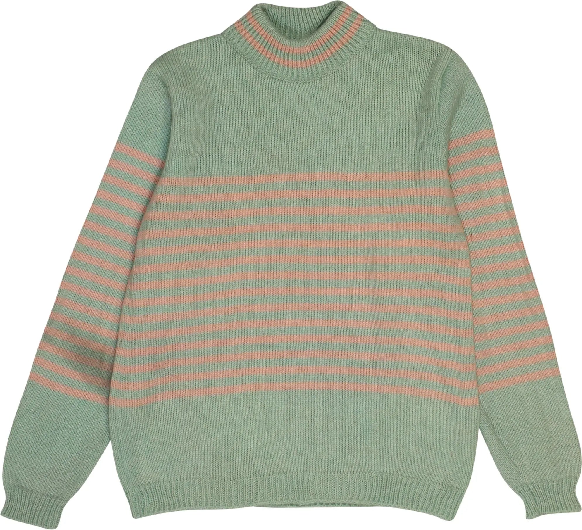 Handmade - 80s Pastel Striped Jumper- ThriftTale.com - Vintage and second handclothing