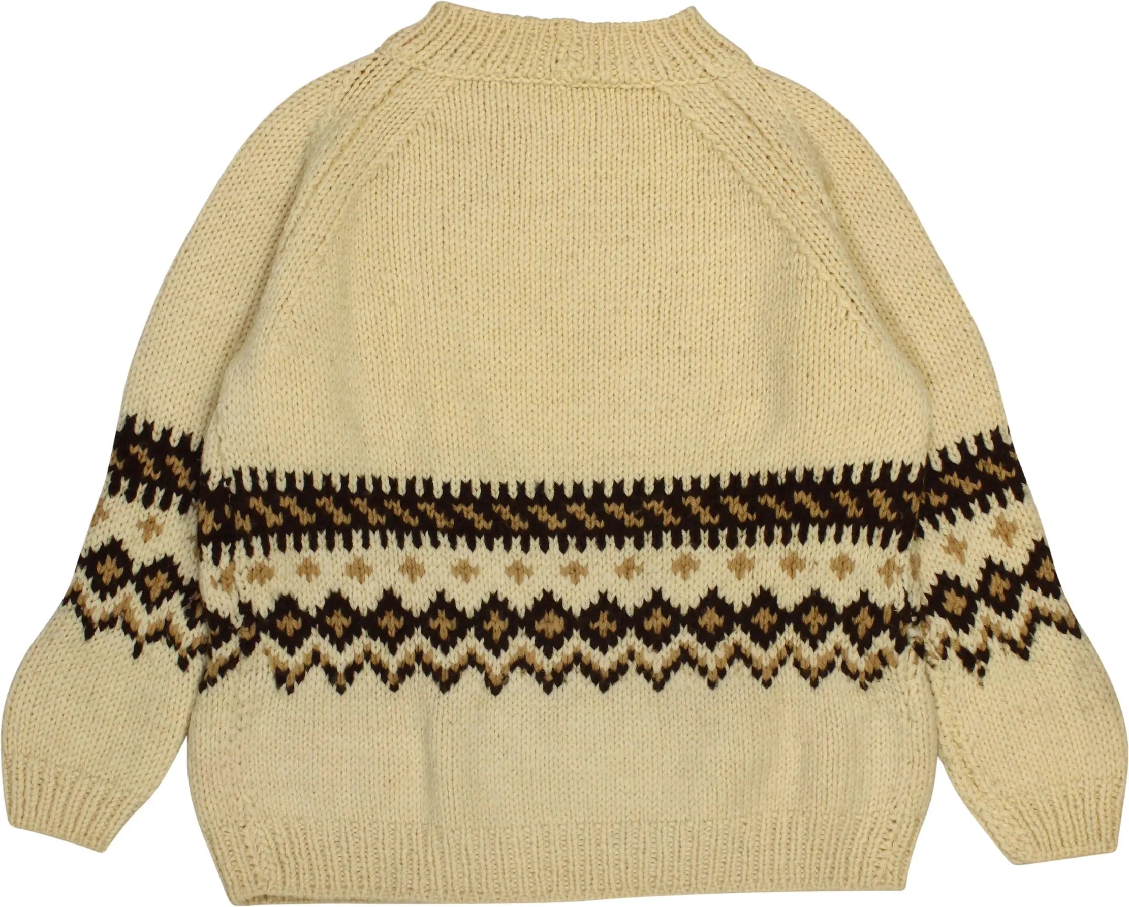 Handmade - 90s Hand Knitted Nordic Jumper- ThriftTale.com - Vintage and second handclothing