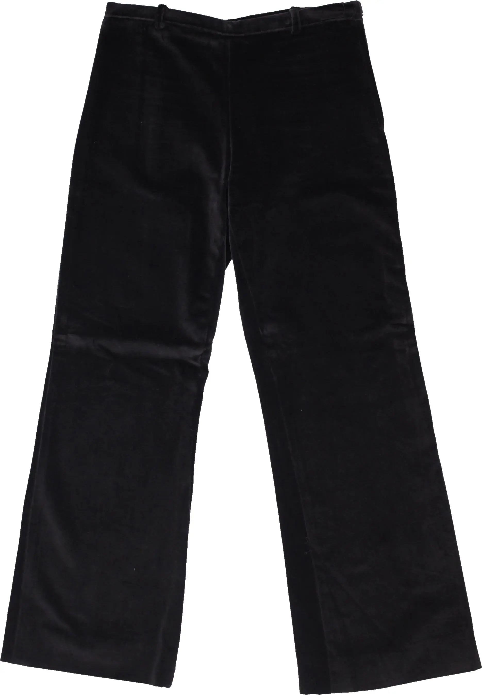 Handmade - Black Velvet Pants- ThriftTale.com - Vintage and second handclothing