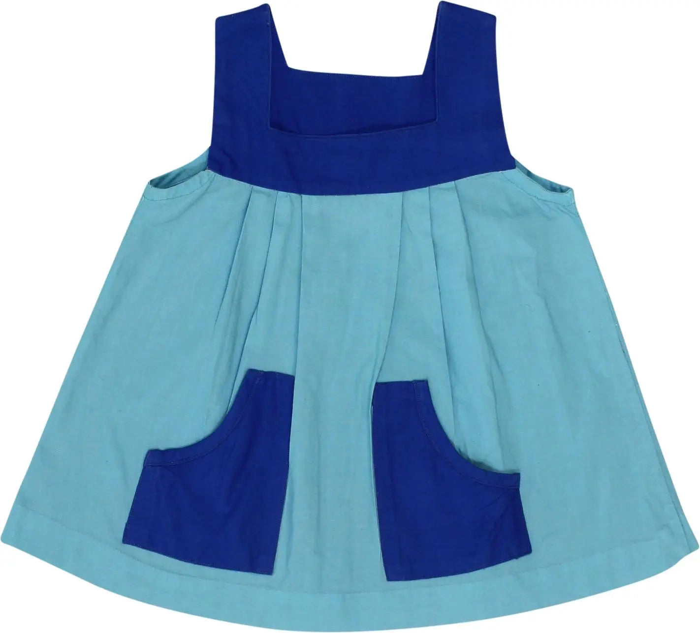 Handmade - Blue Handmade Dress- ThriftTale.com - Vintage and second handclothing