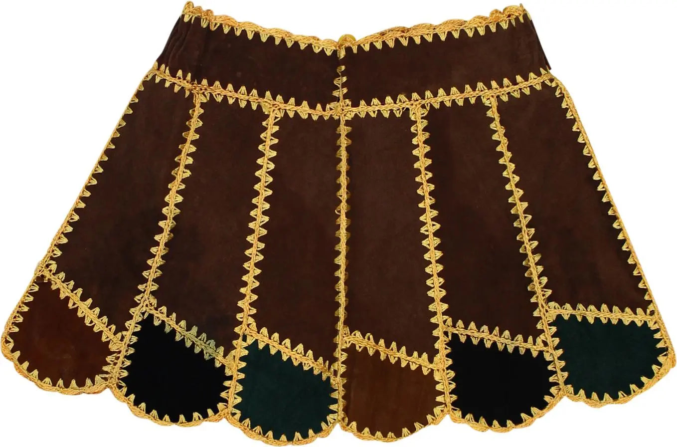 Handmade - Brown Skirt- ThriftTale.com - Vintage and second handclothing