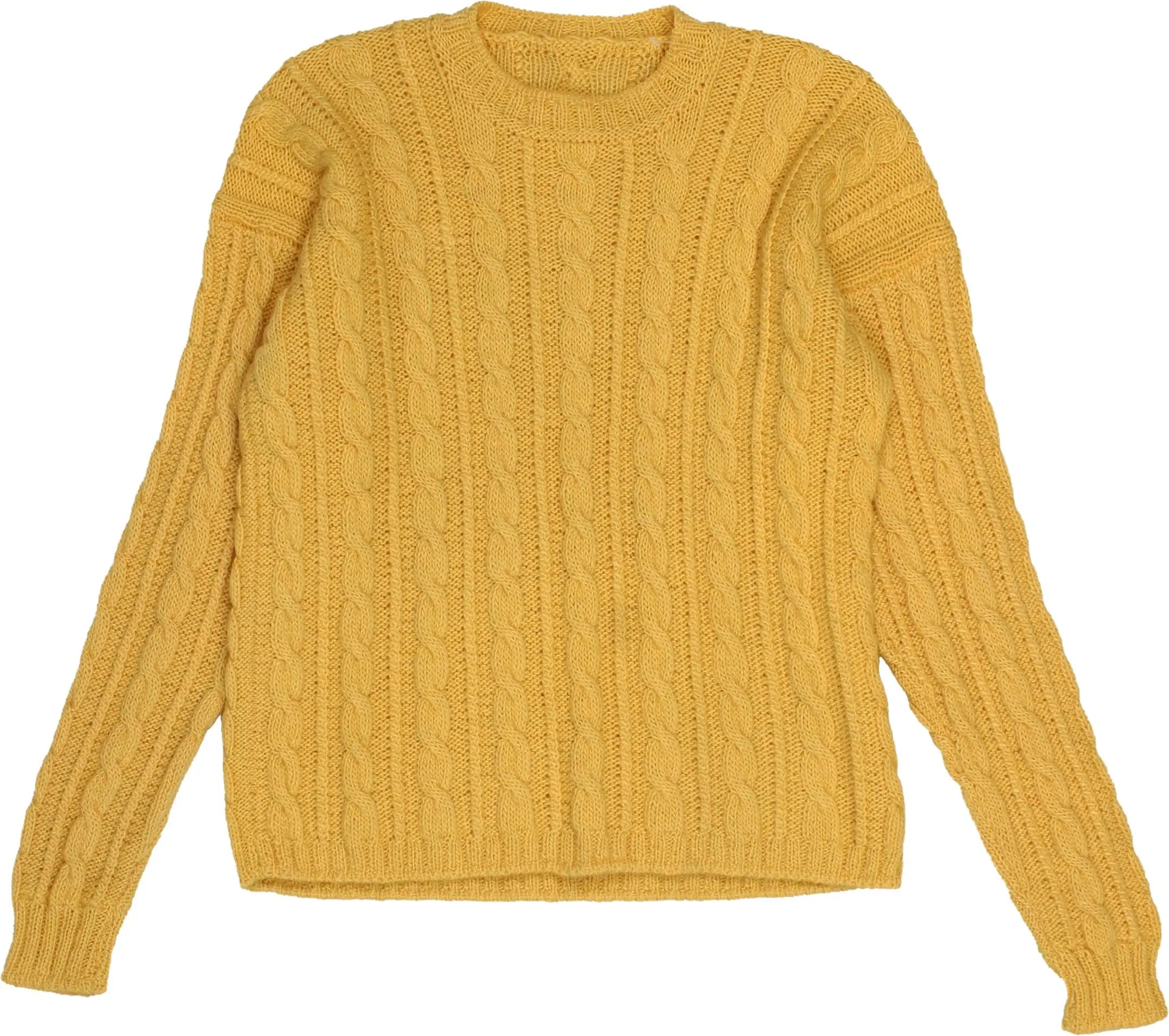 Handmade - Cable Jumper- ThriftTale.com - Vintage and second handclothing