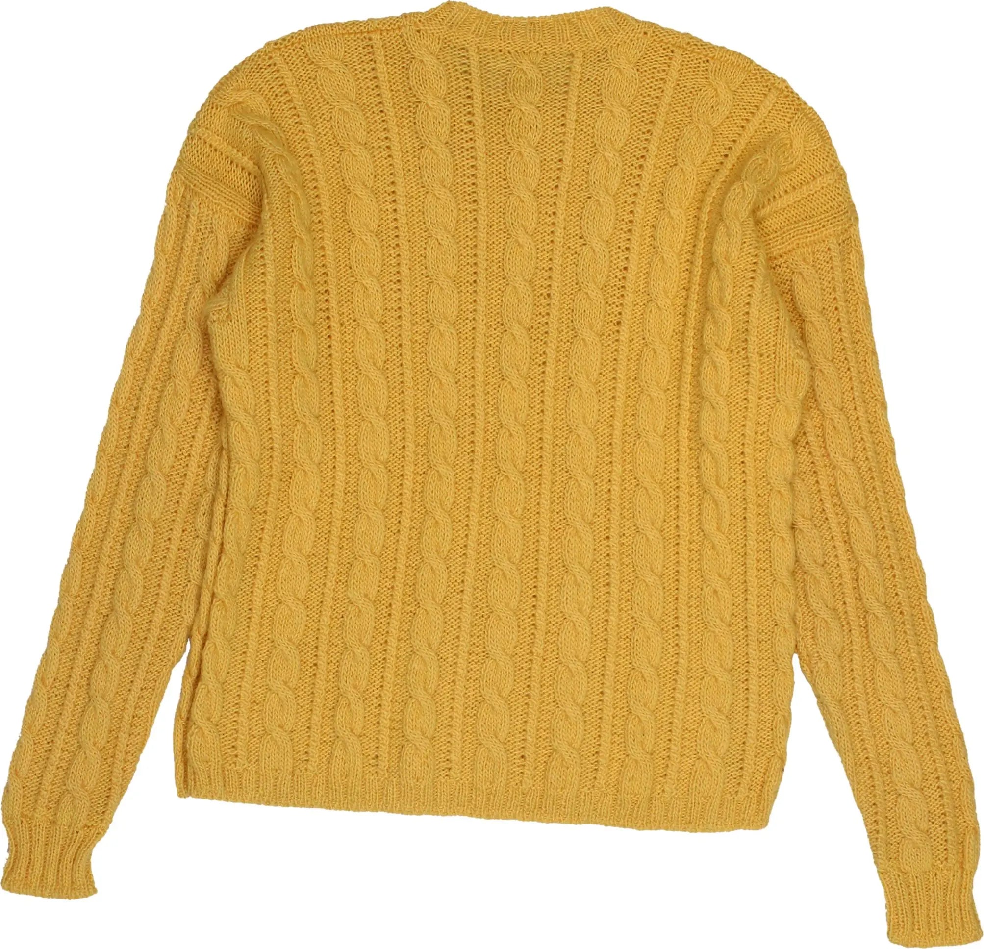 Handmade - Cable Jumper- ThriftTale.com - Vintage and second handclothing