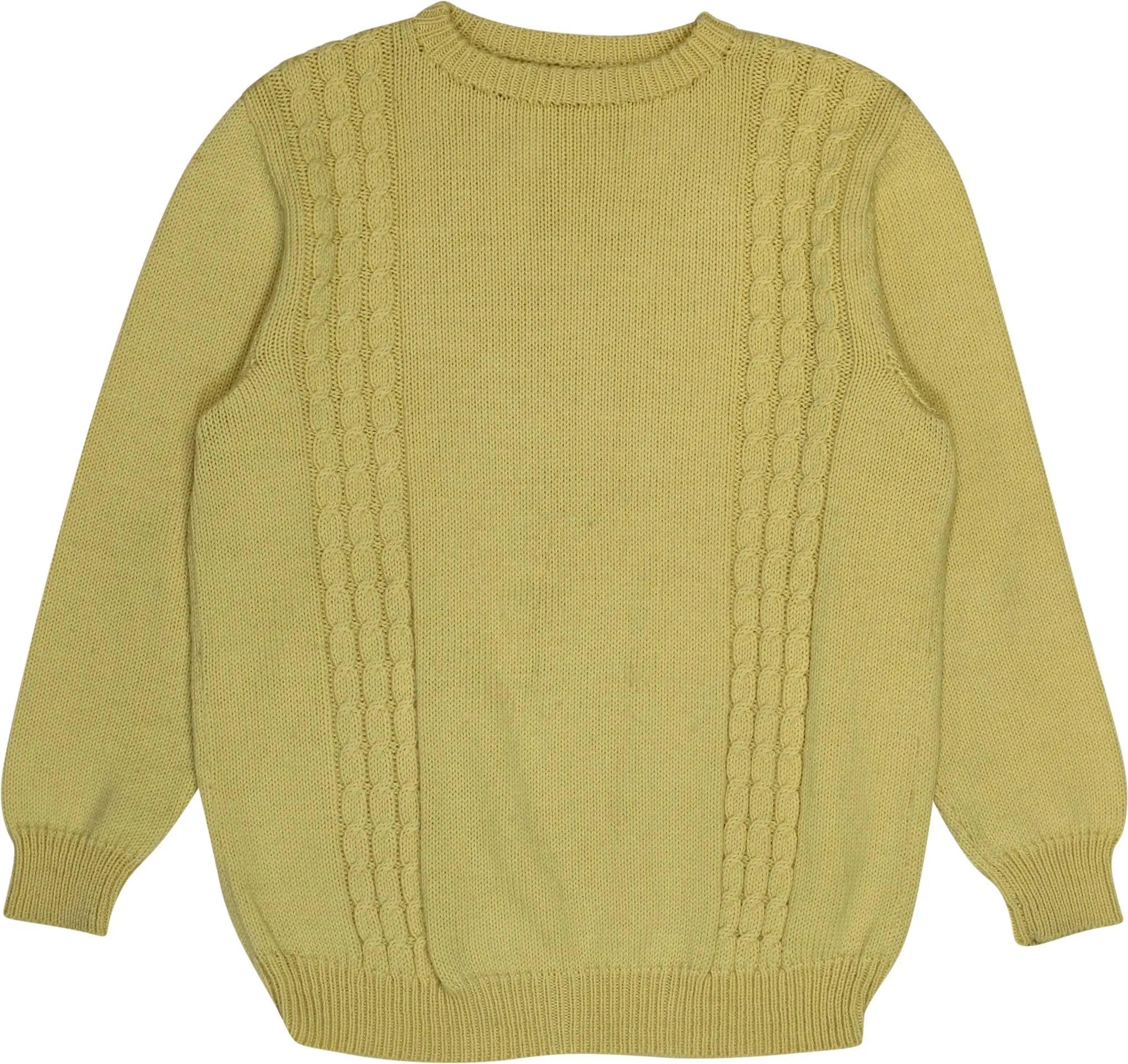 Handmade - Cable Knit Jumper- ThriftTale.com - Vintage and second handclothing