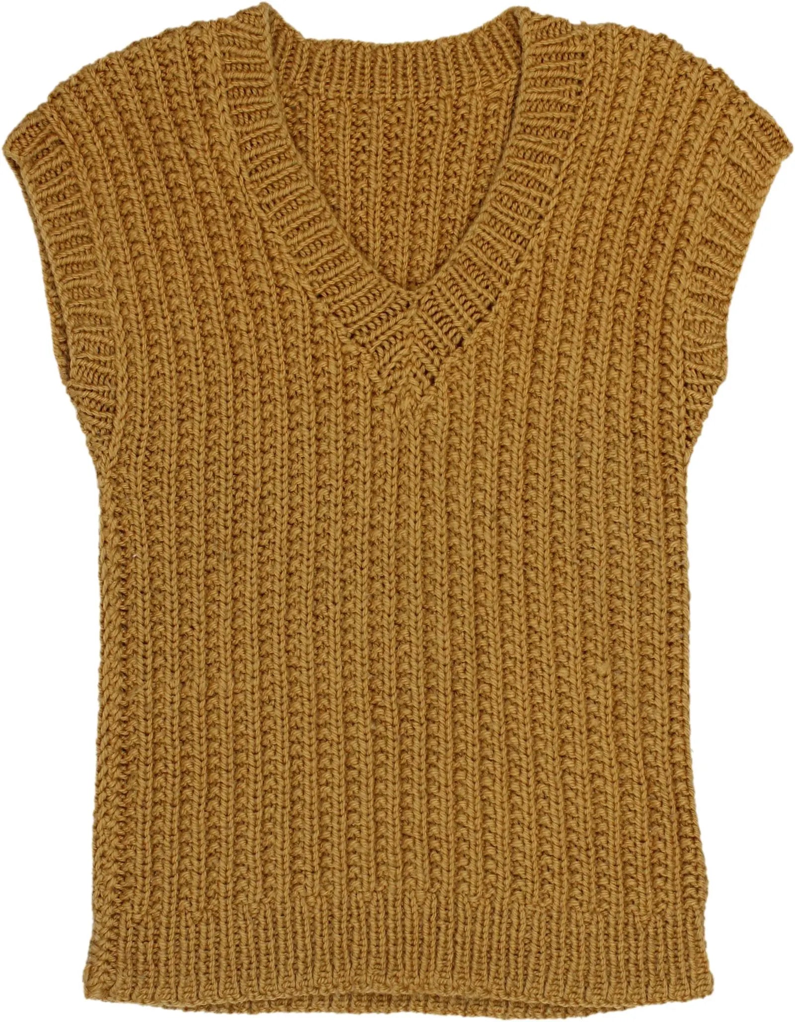 Handmade - Chuncky Knit Sweater Vest- ThriftTale.com - Vintage and second handclothing