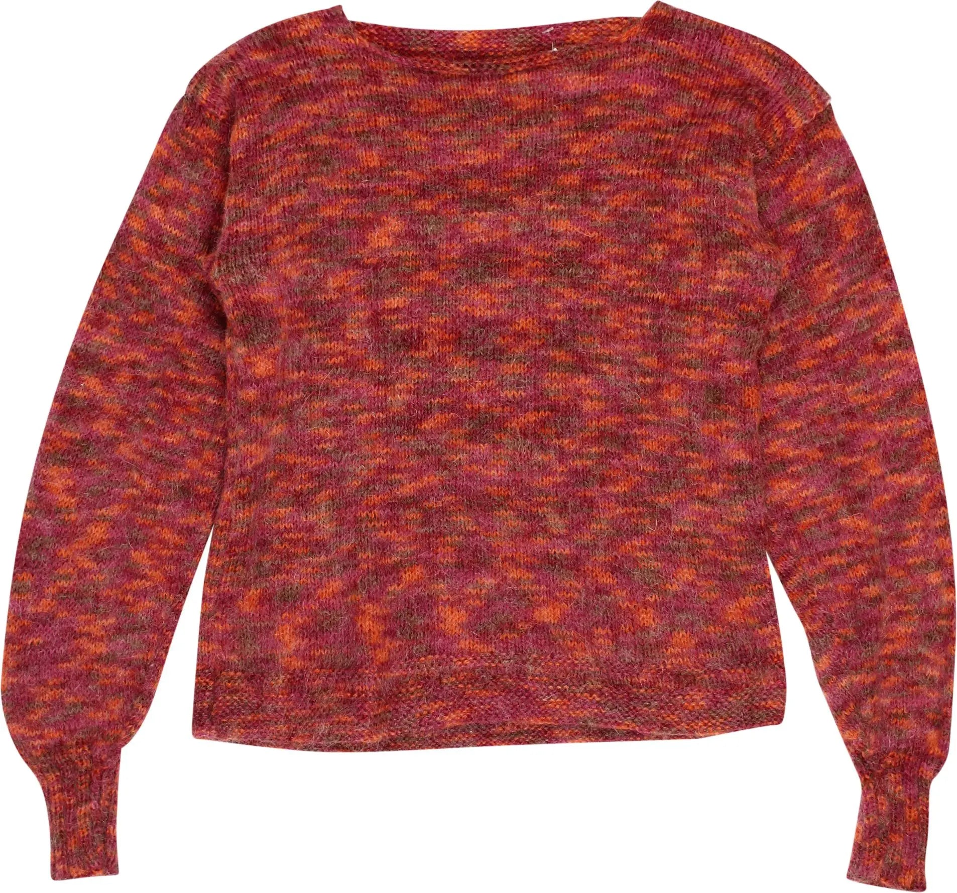 Handmade - Colourful Handmade Knitted Jumper- ThriftTale.com - Vintage and second handclothing
