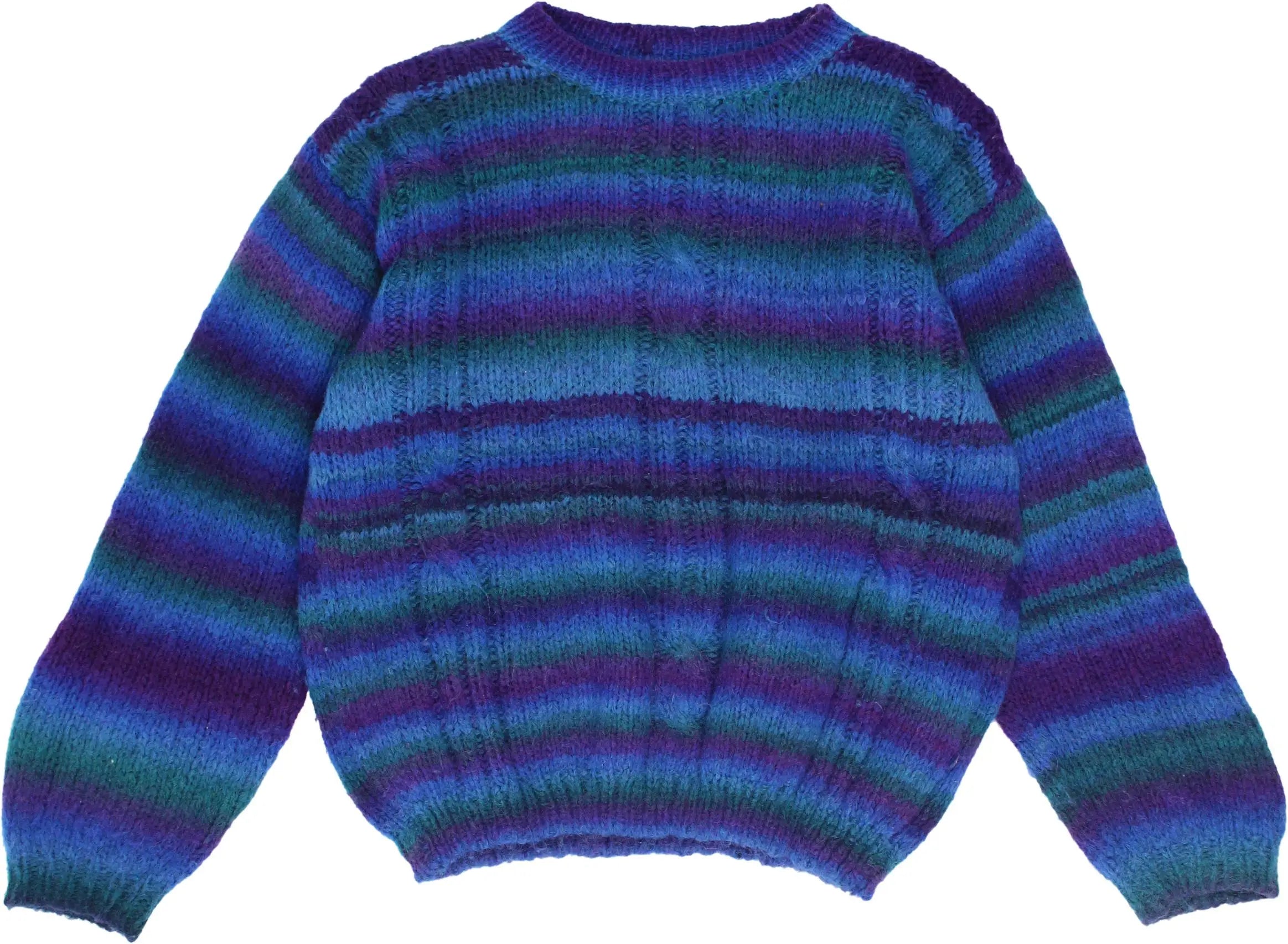 Handmade - Colourful Jumper- ThriftTale.com - Vintage and second handclothing