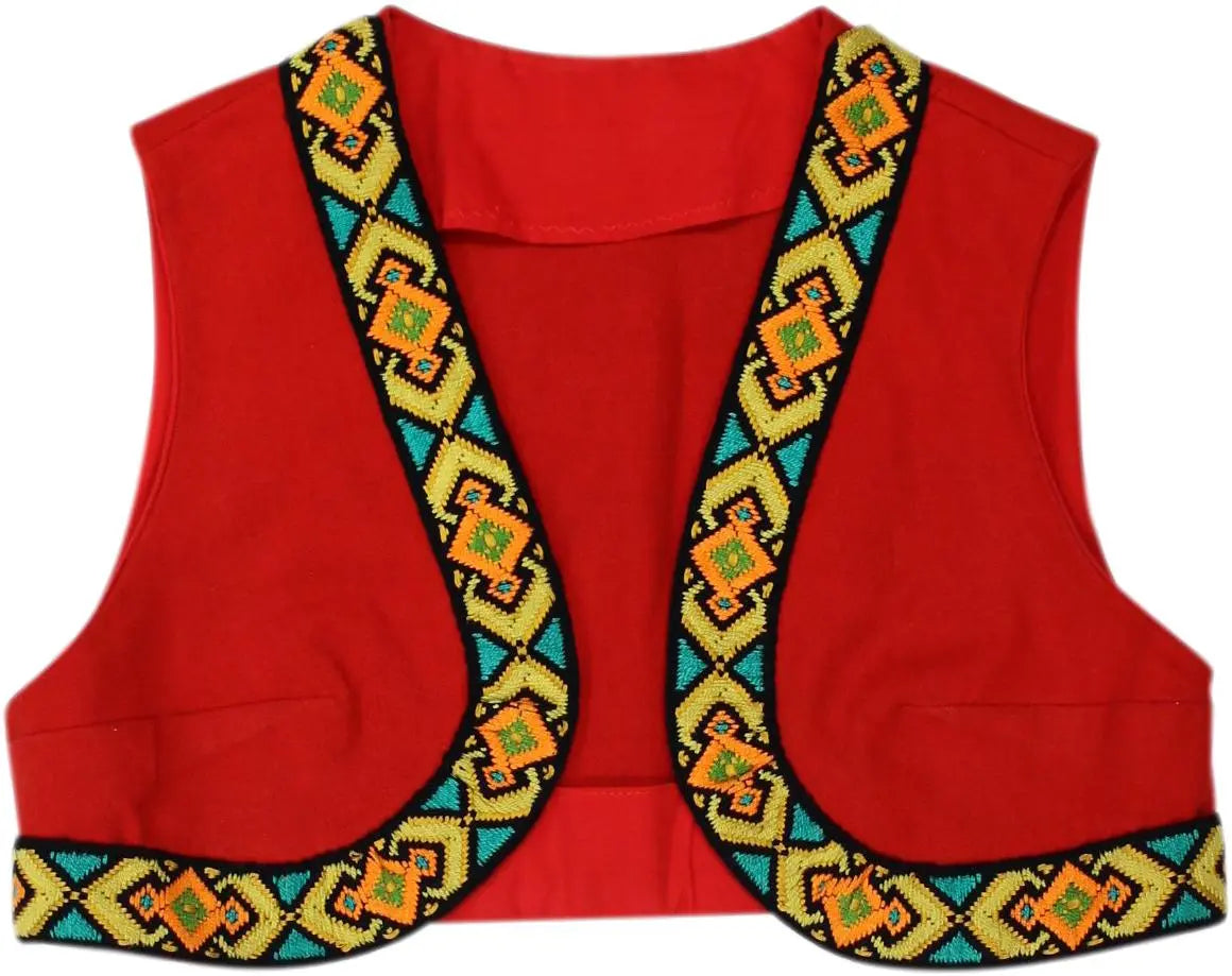 Handmade - Colourful Vest- ThriftTale.com - Vintage and second handclothing