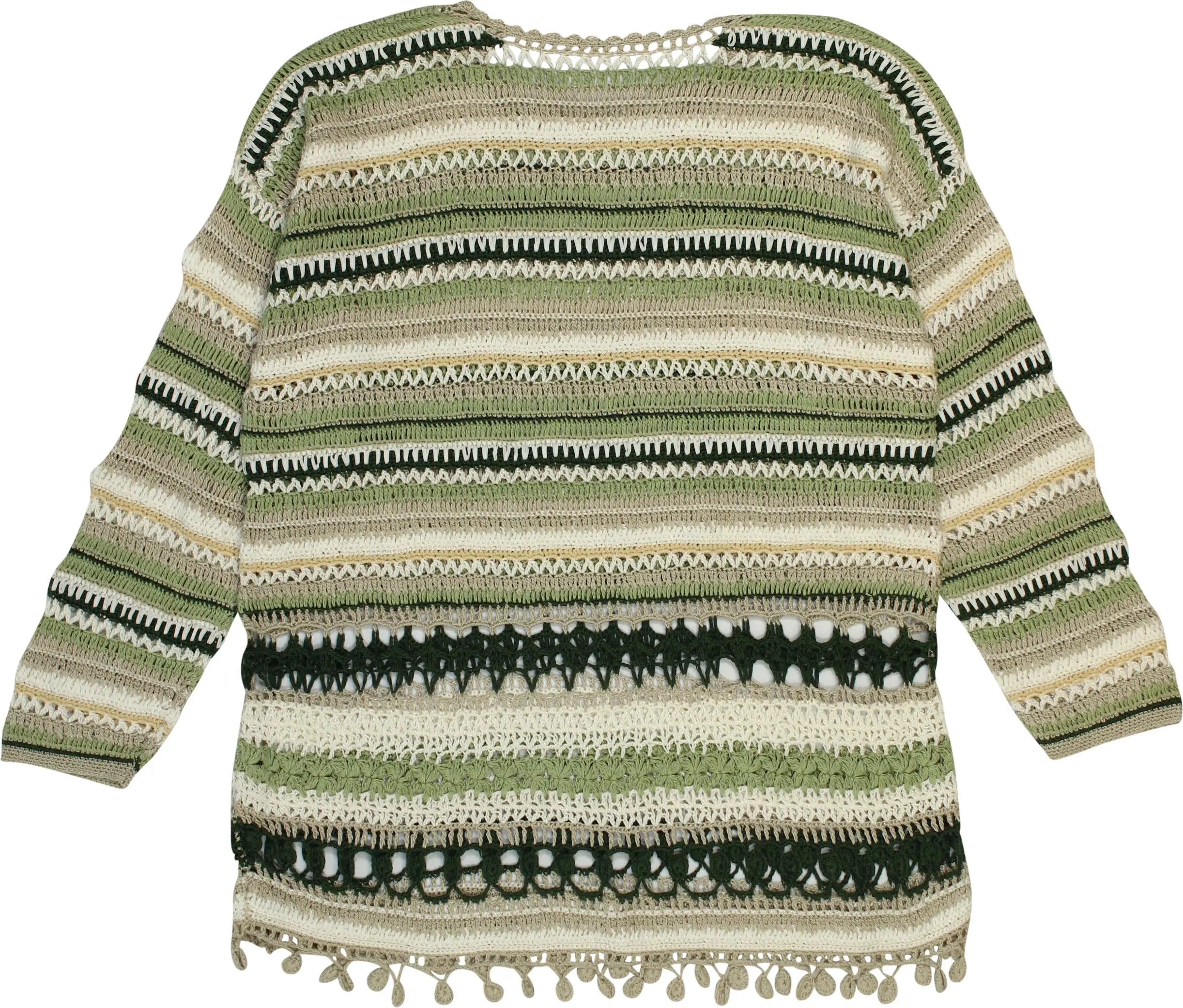 Handmade - Crochet Jumper- ThriftTale.com - Vintage and second handclothing