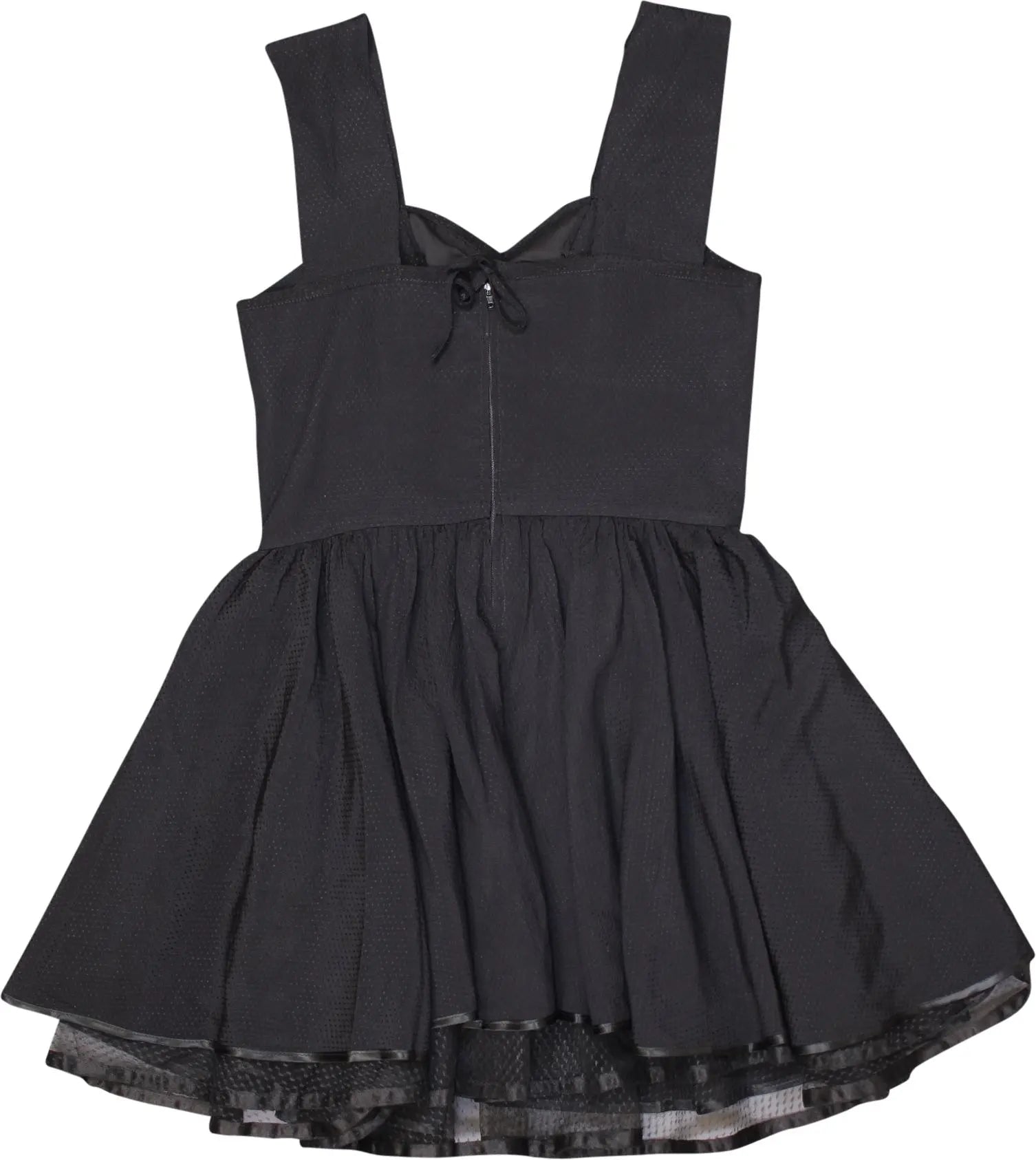Handmade - Cute Black Dress- ThriftTale.com - Vintage and second handclothing