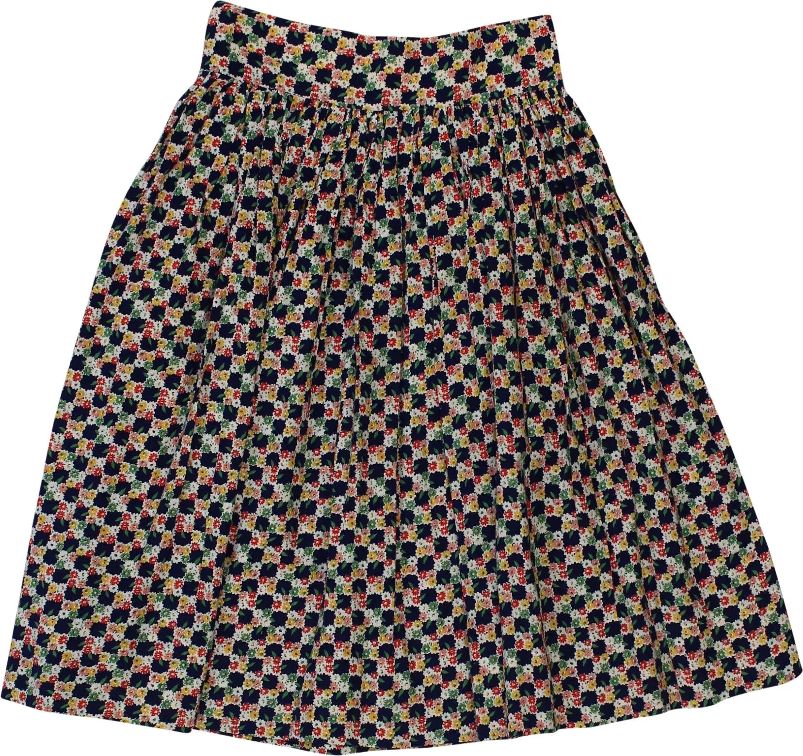 Handmade - Floral Skirt- ThriftTale.com - Vintage and second handclothing