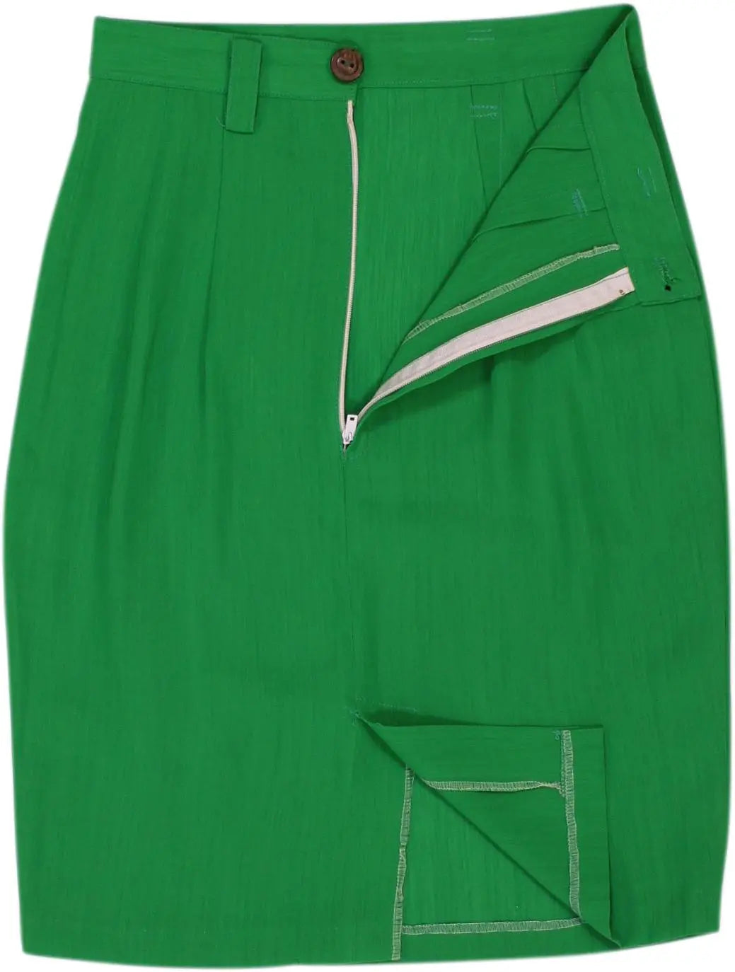 Handmade - Green Skirt- ThriftTale.com - Vintage and second handclothing