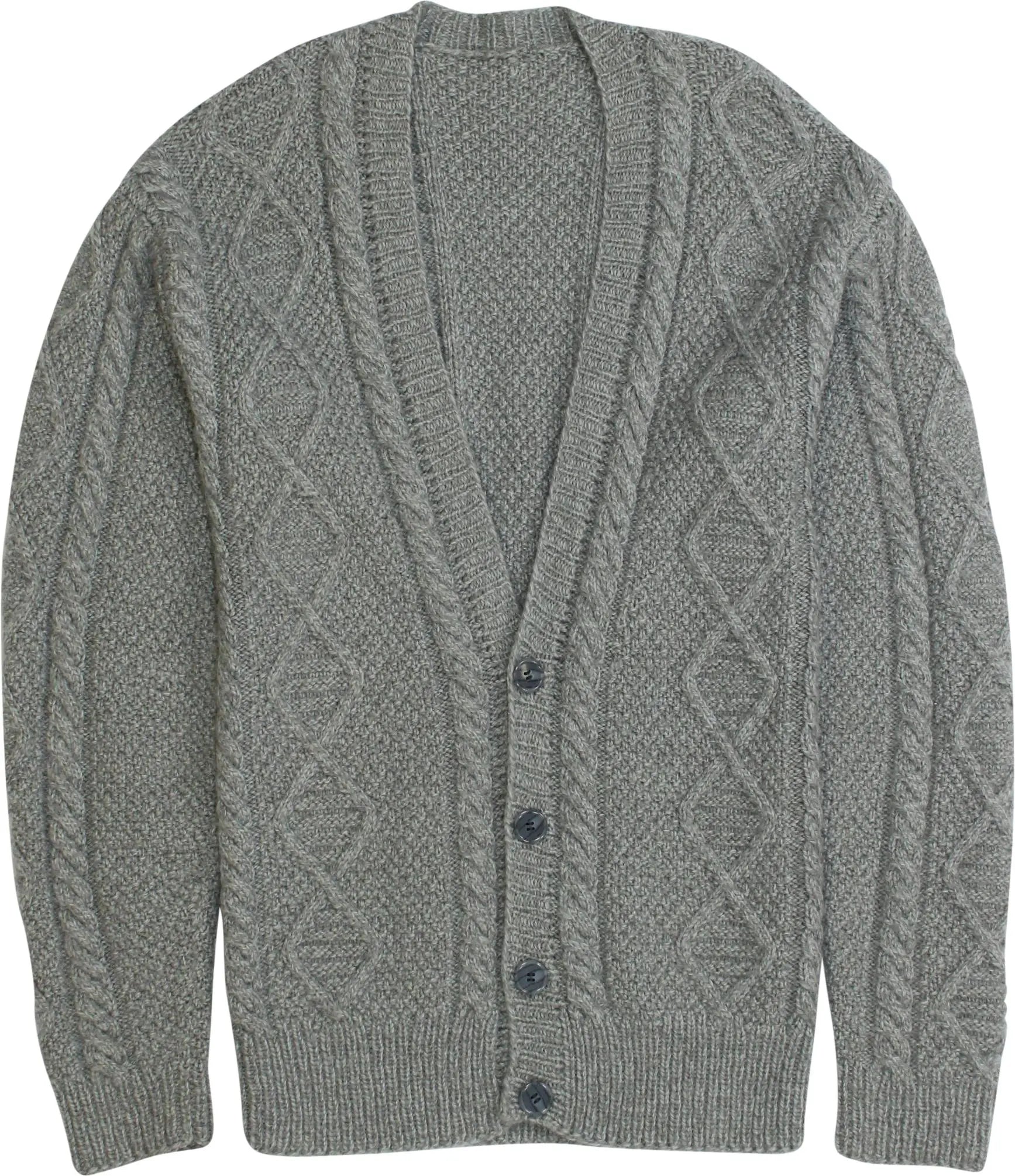 Handmade - Hand Knitted Cardigan- ThriftTale.com - Vintage and second handclothing