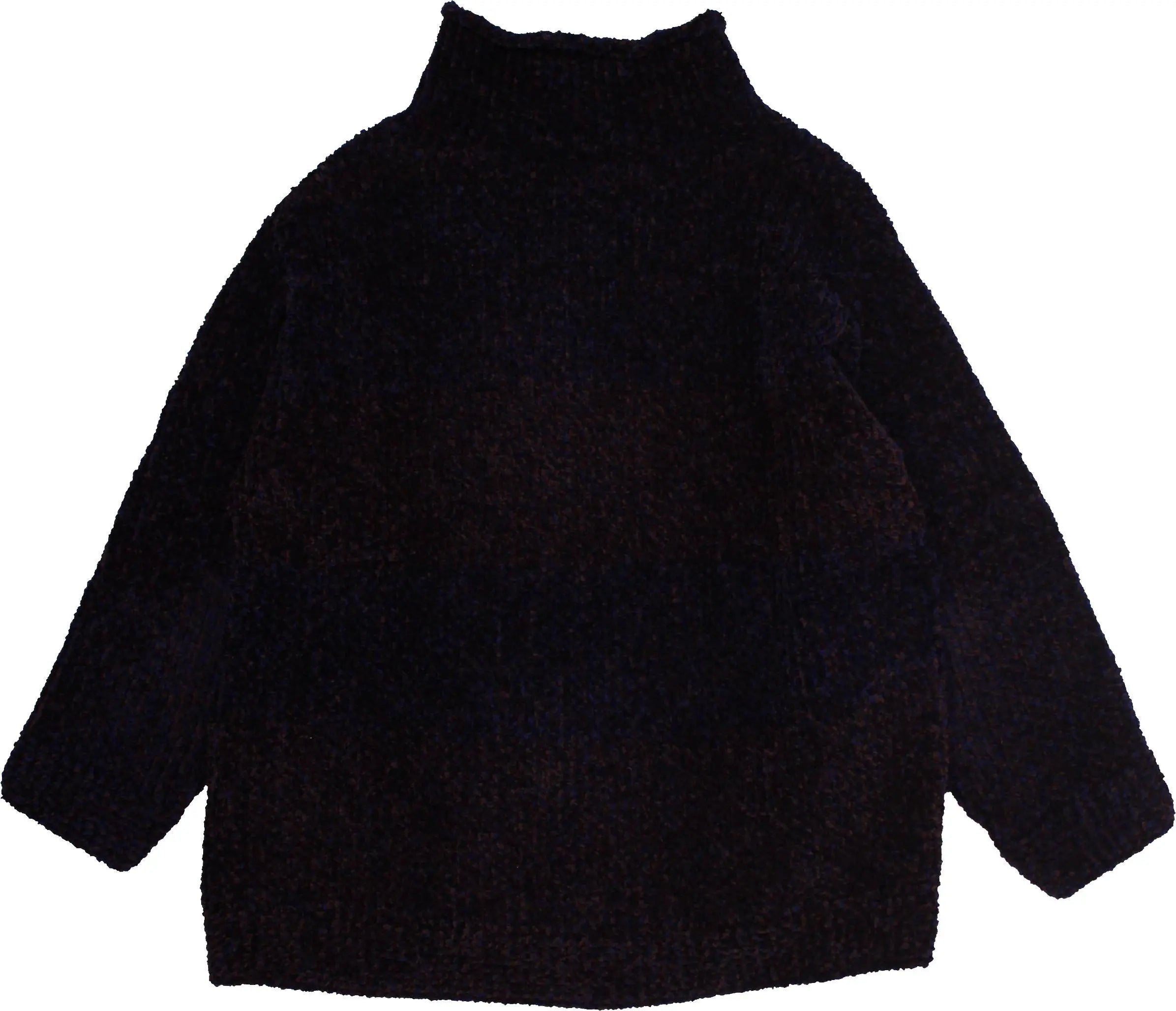 Handmade - Hand Knitted Chenille Sweater- ThriftTale.com - Vintage and second handclothing