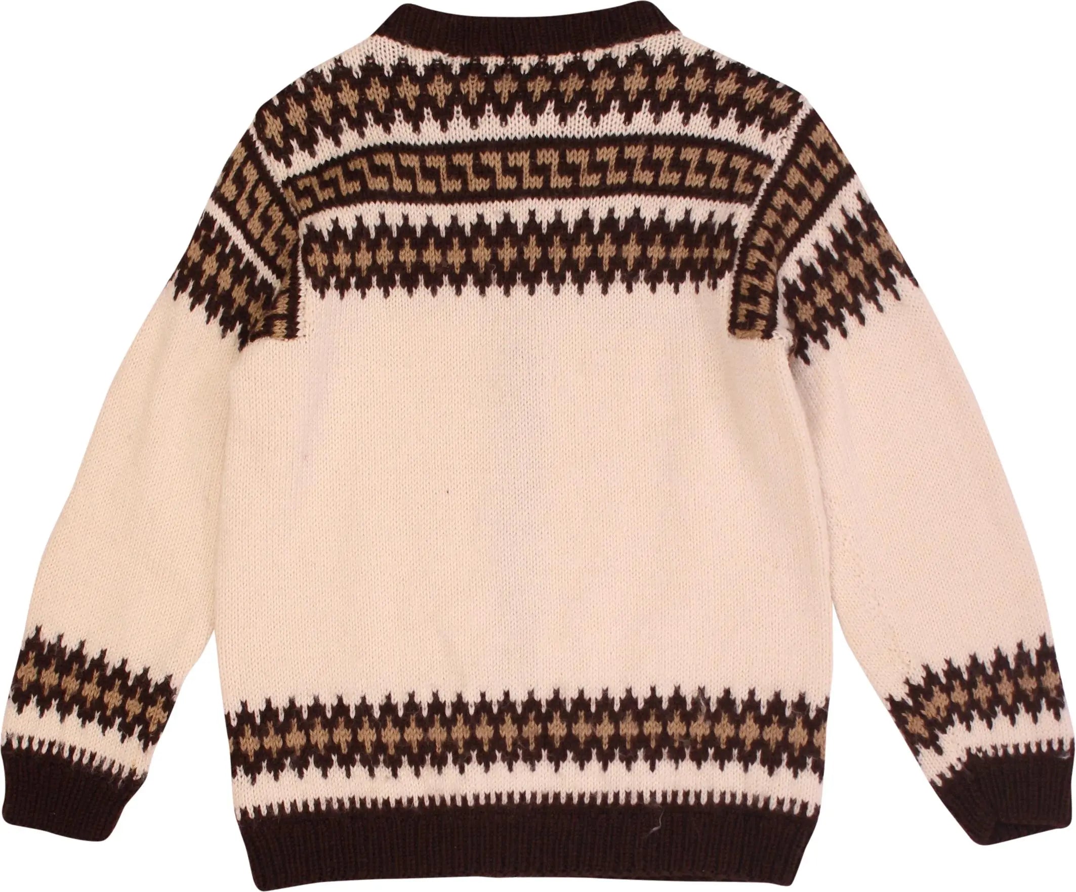 Handmade - Hand Knitted Norwegian Style Jumper- ThriftTale.com - Vintage and second handclothing